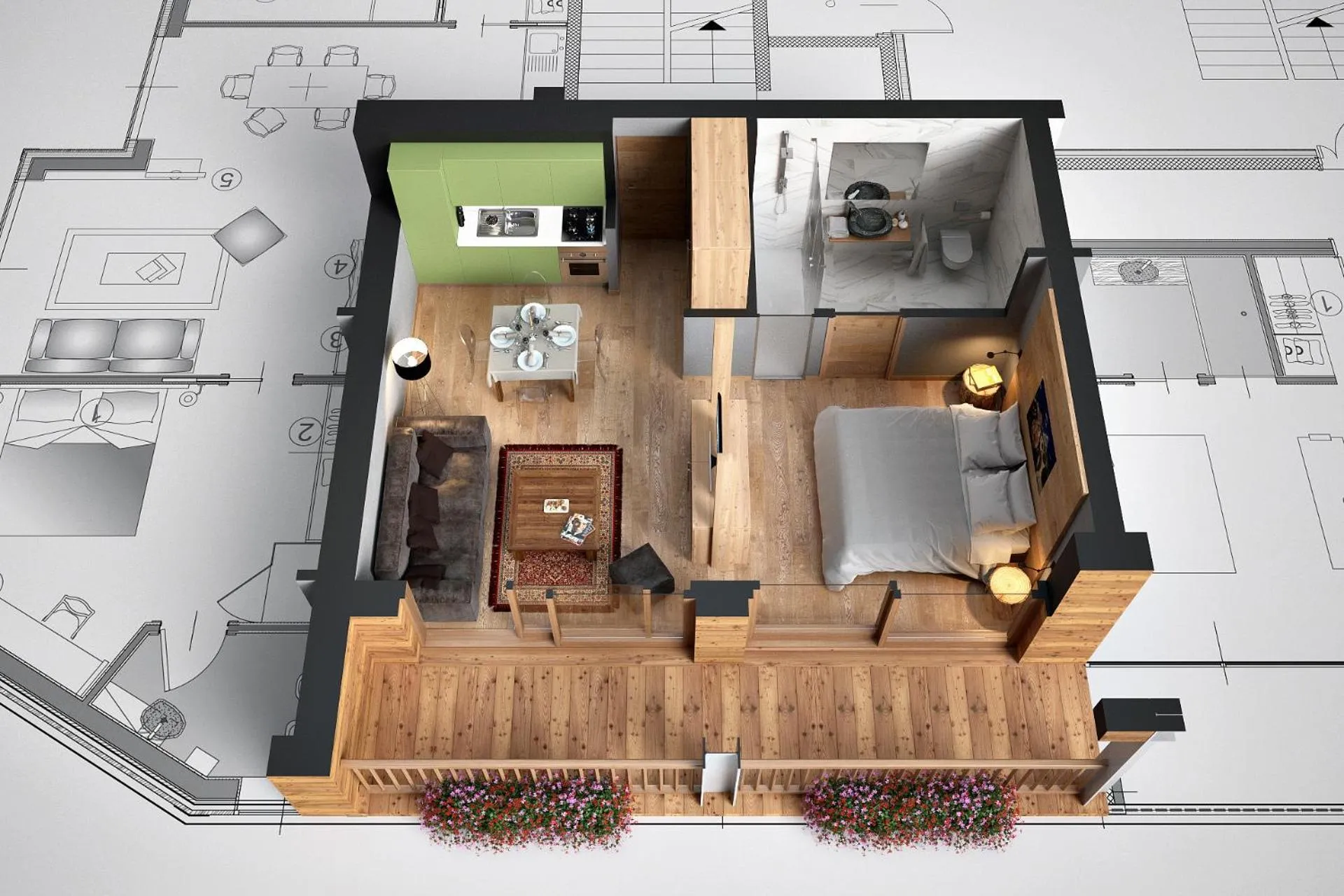 Shower in Aux Pieds du Roi - Suite & Spa