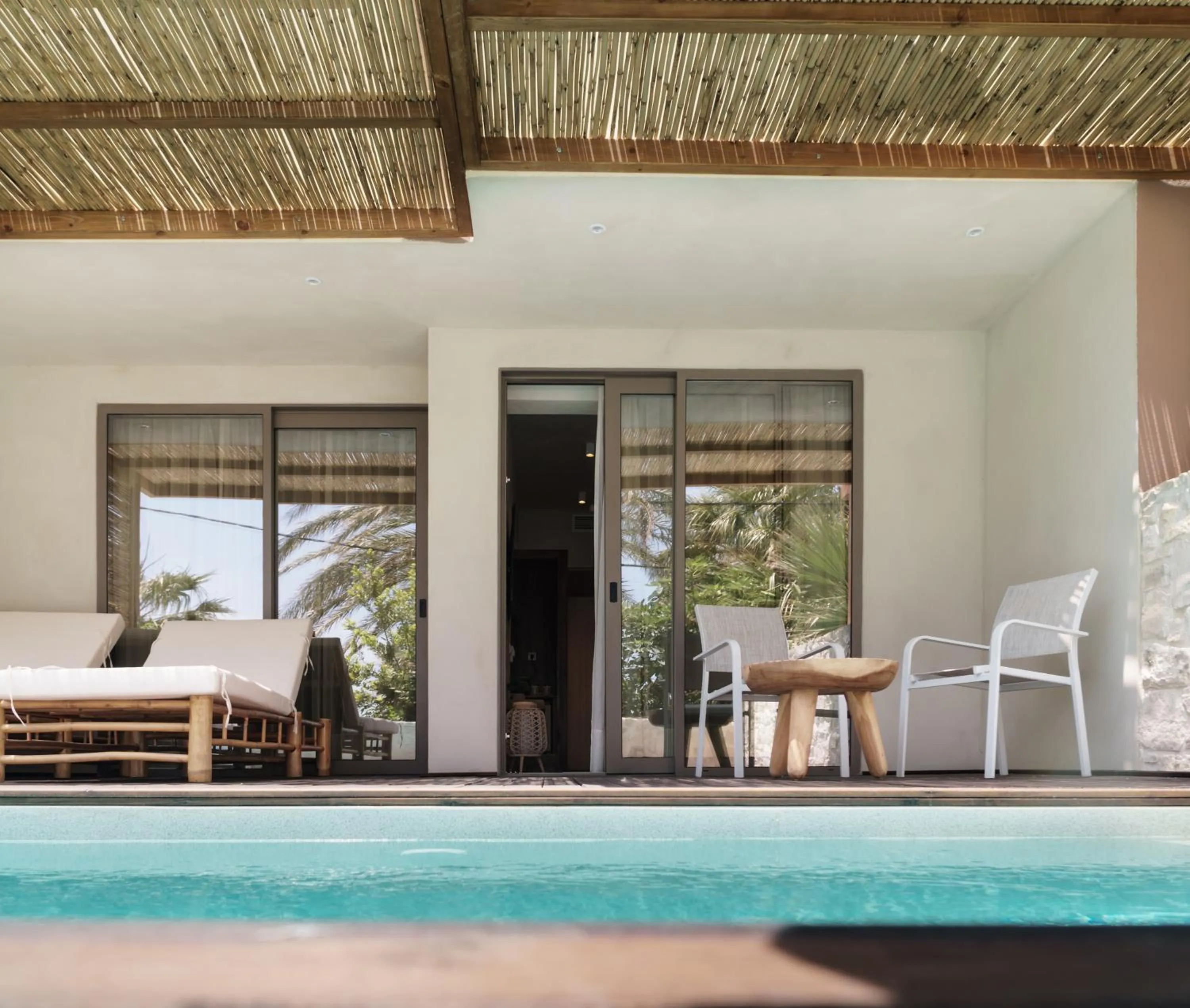 Patio in Tylissos Beach Hotel - Adults Only