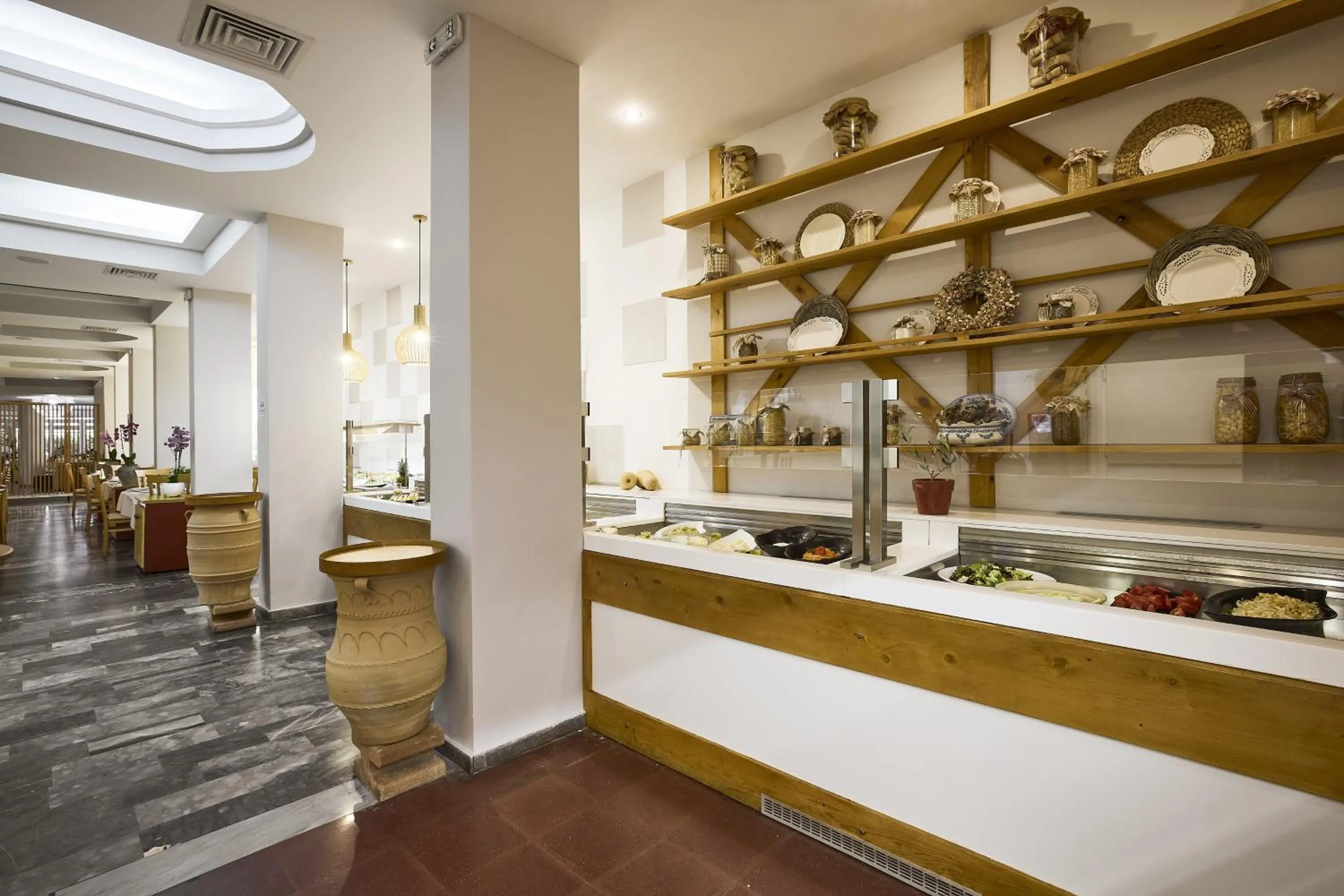 Buffet breakfast in Tylissos Beach Hotel - Adults Only