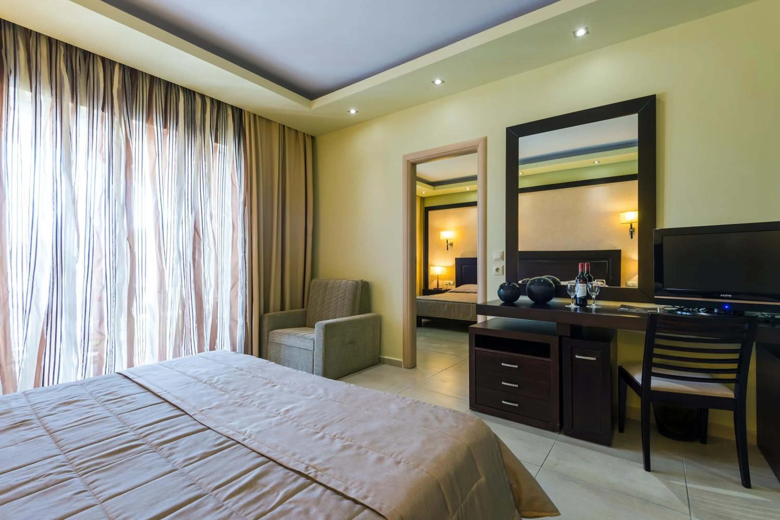 View (from property/room), Bed in Gaia Palace