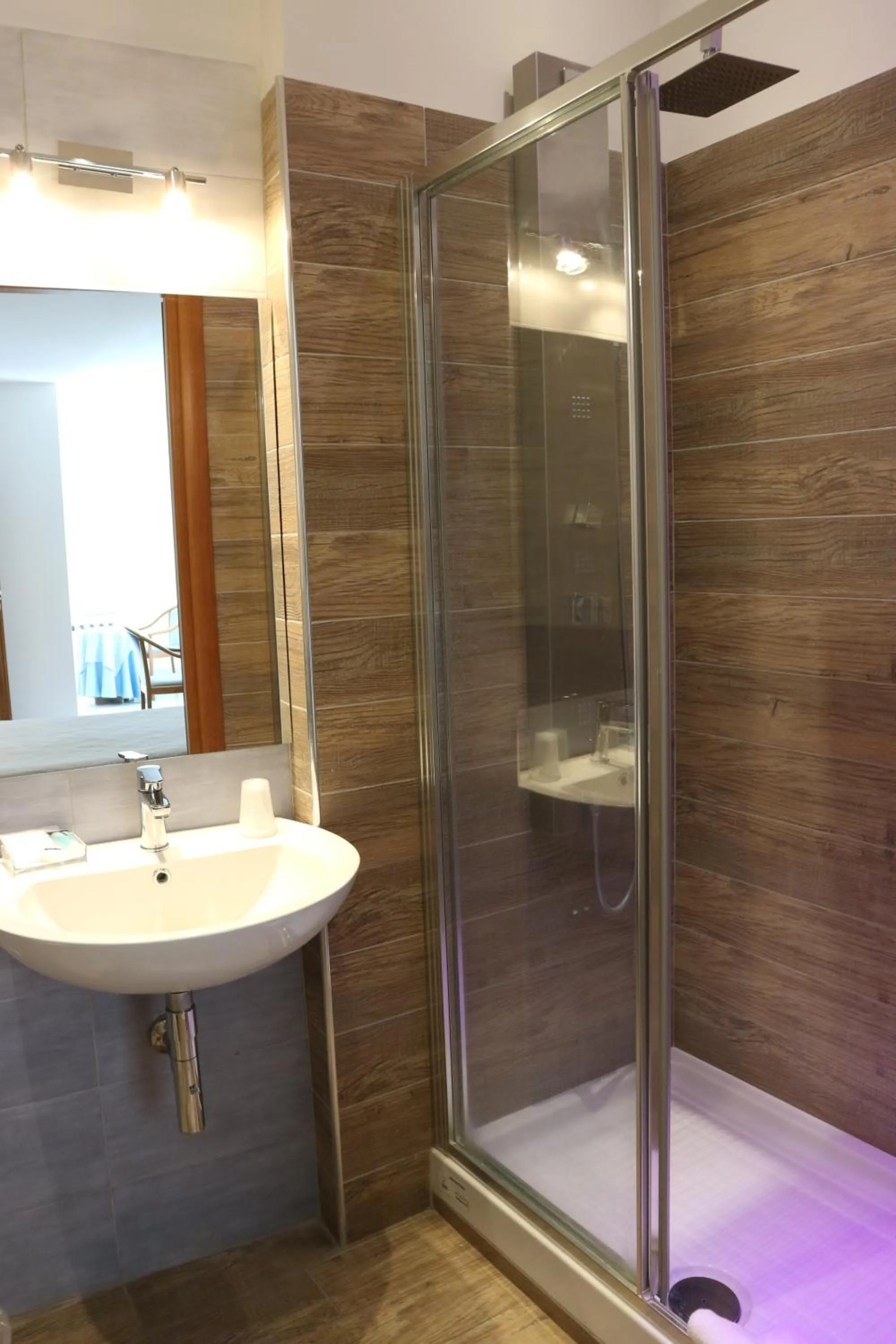 Shower in Hotel Viterbo Inn