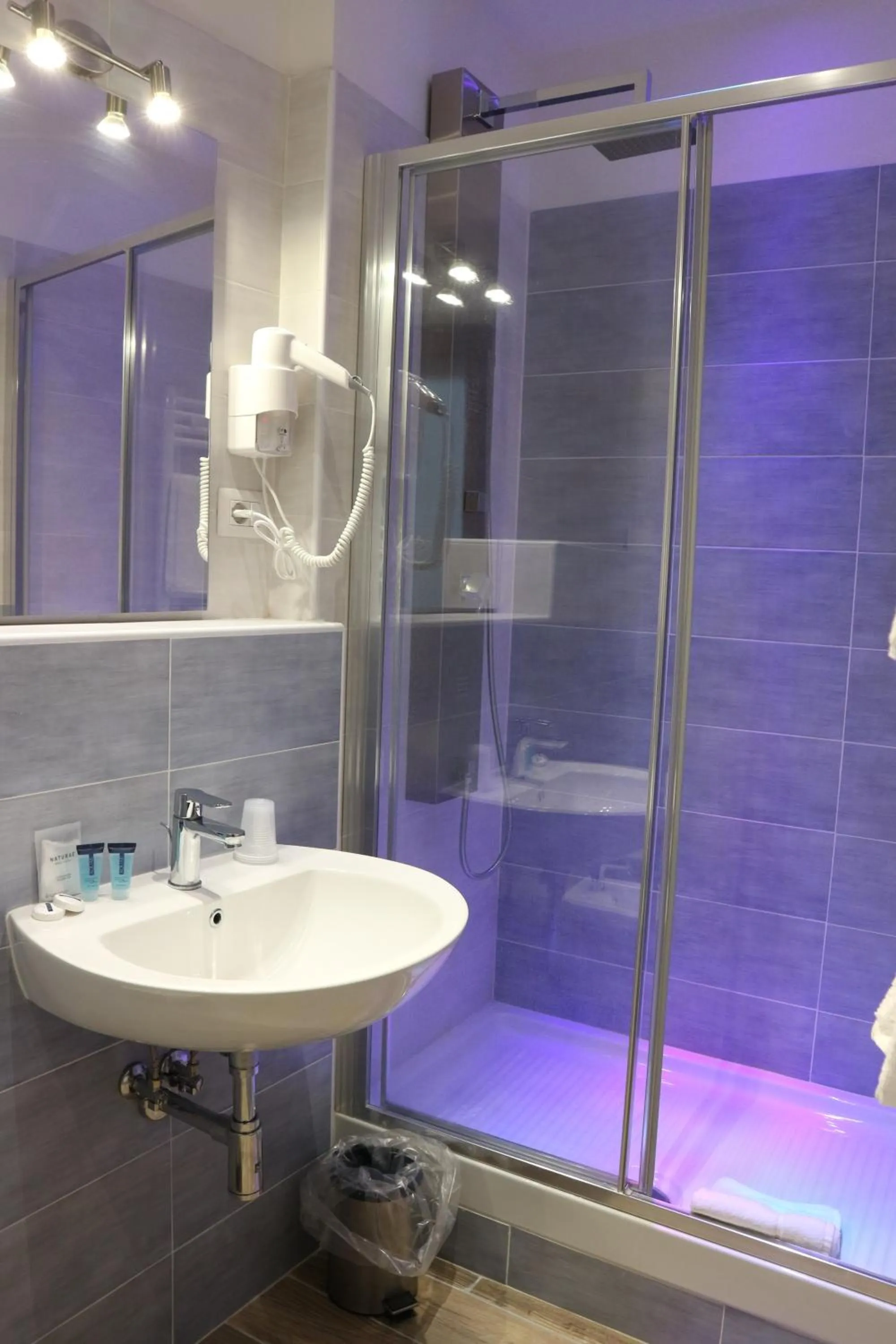 Shower in Hotel Viterbo Inn