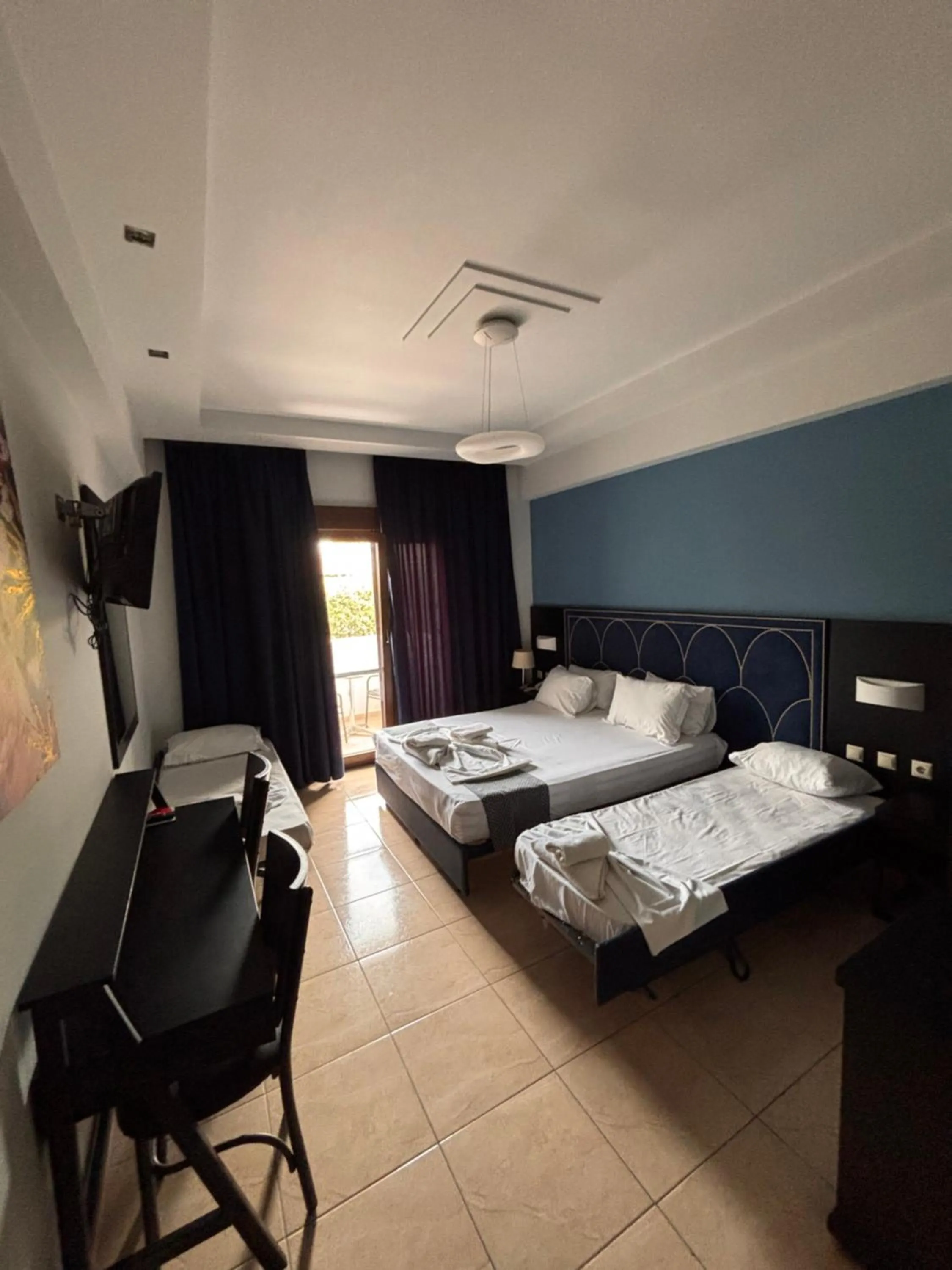 Bed in Perinthos Hotel