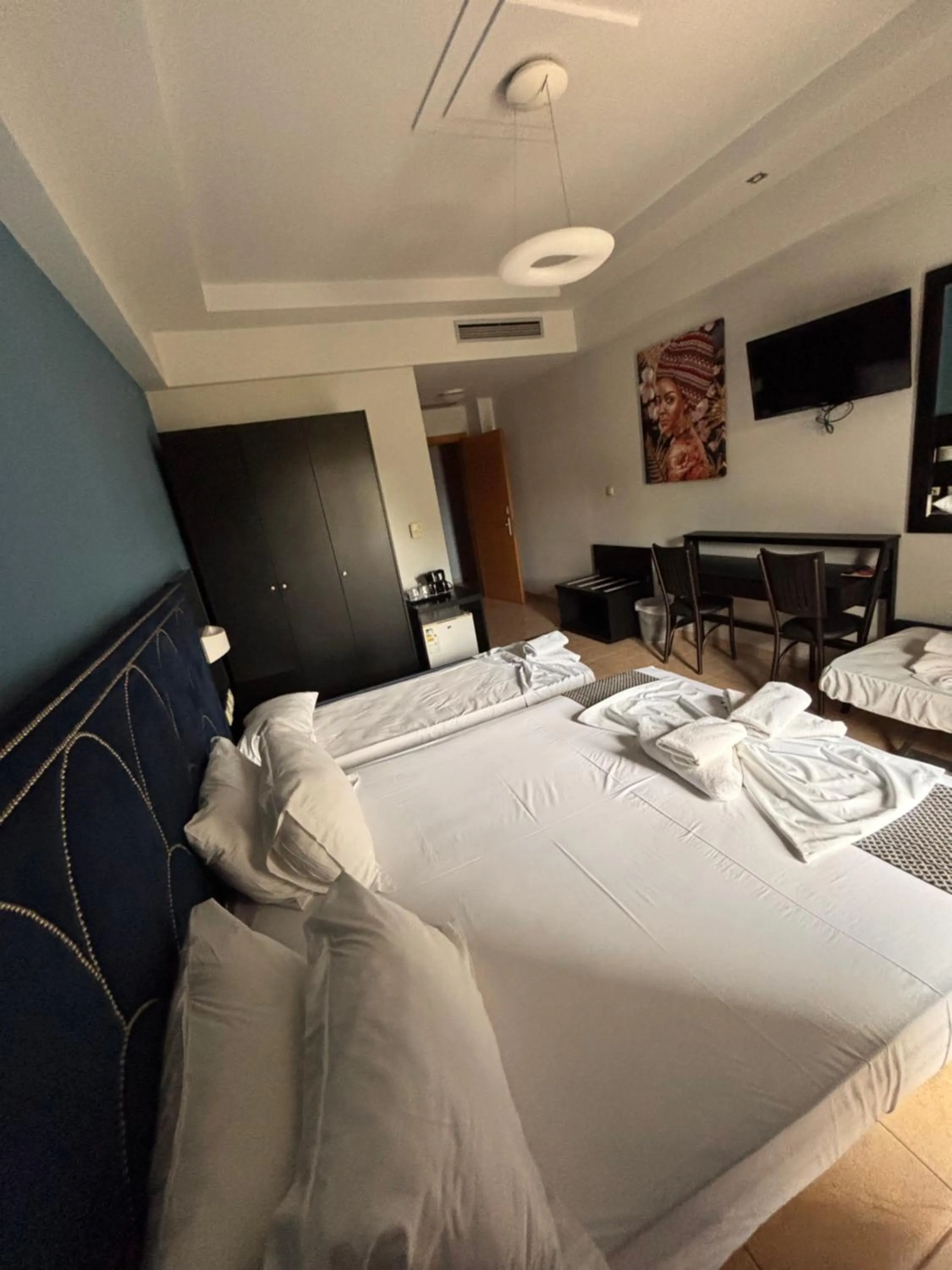 Bed in Perinthos Hotel