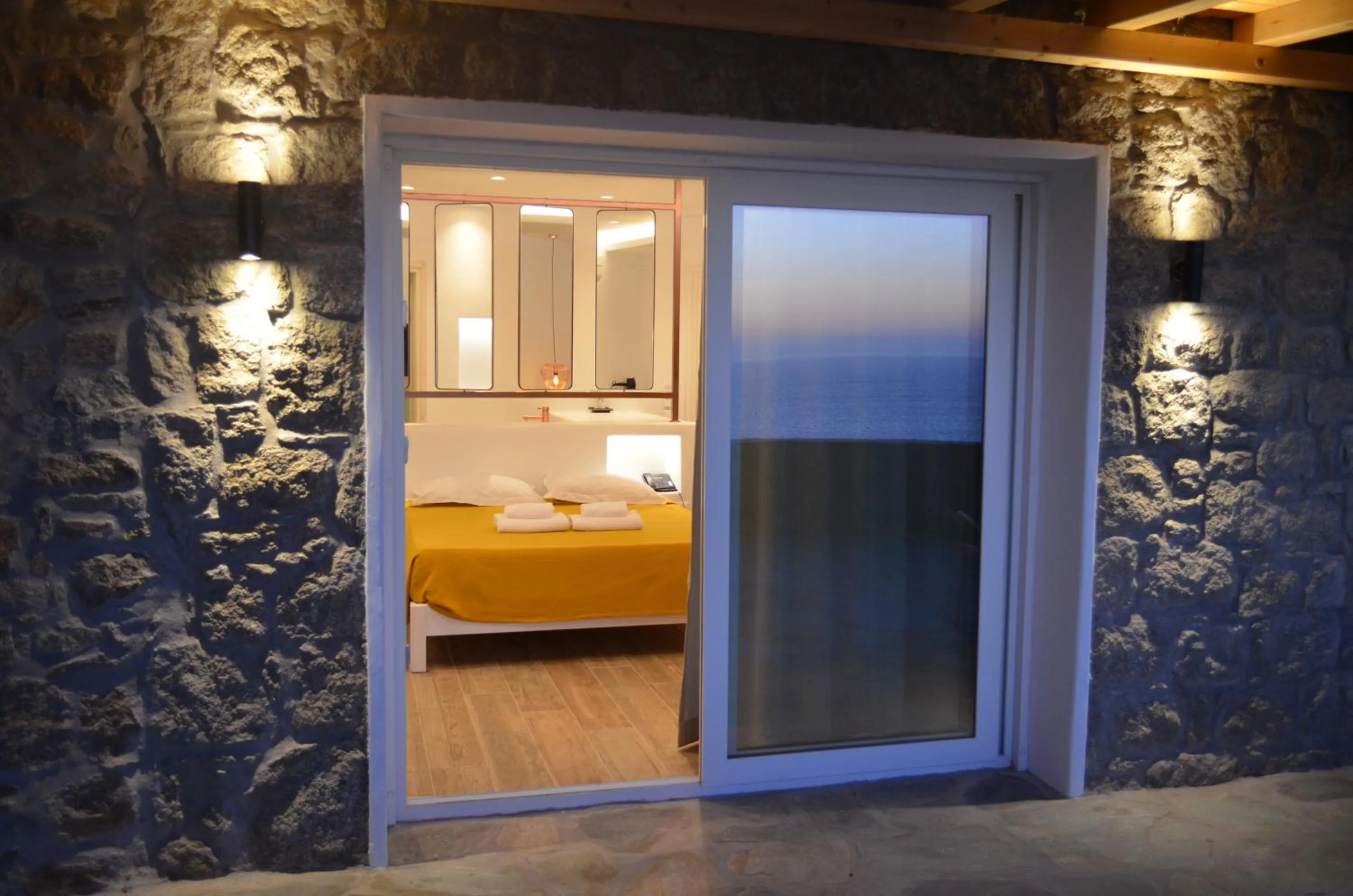 Bed in Hotel Gorgona