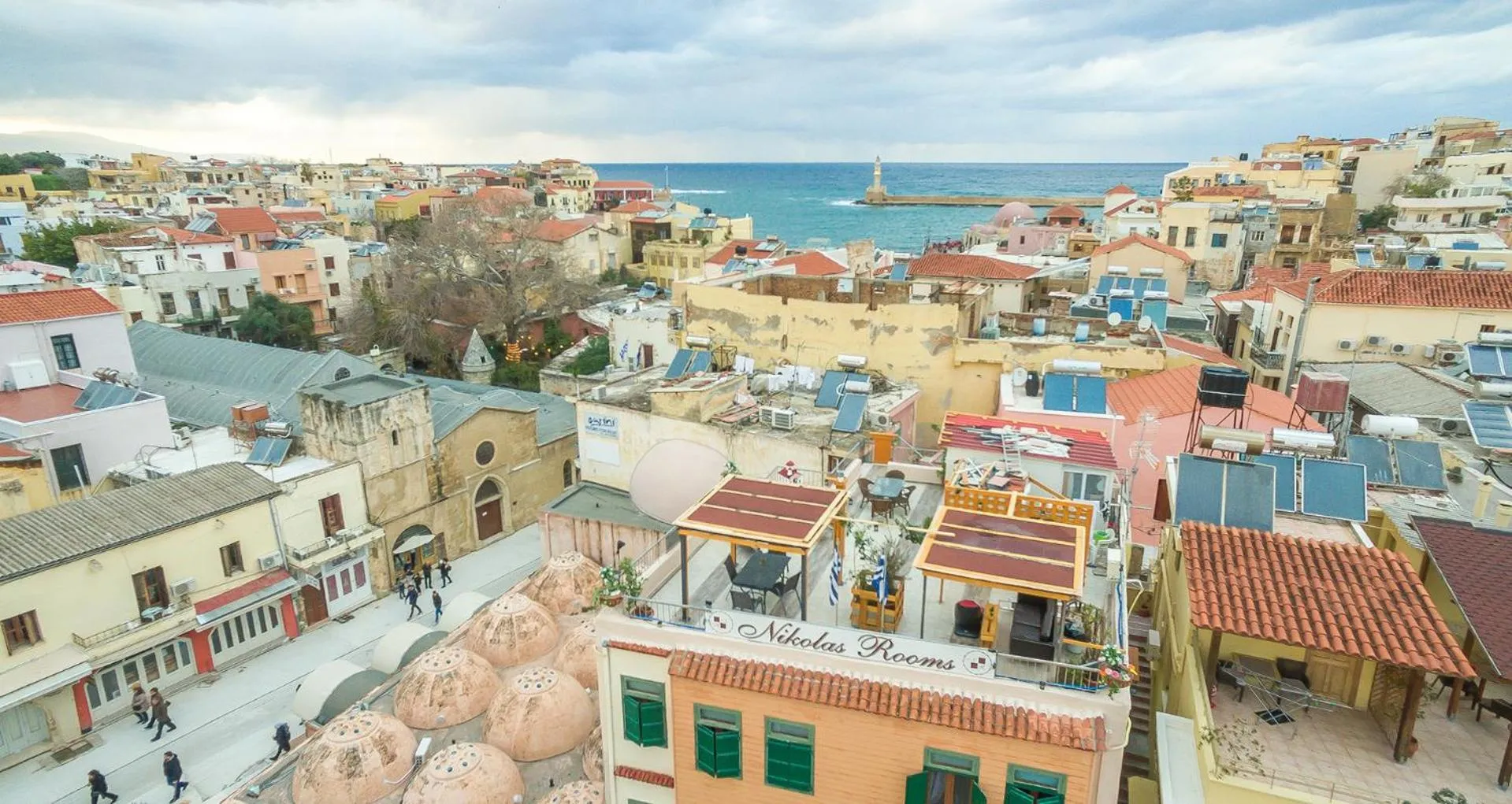 Bird's eye view in Nikolas Rooms