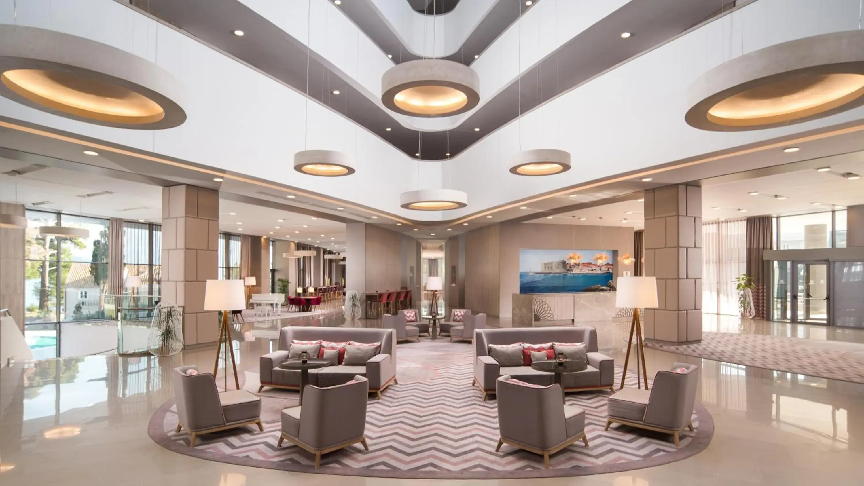 Lobby or reception in Maistra Select Srebreno Villas Lobby or reception in Maistra Select Srebreno Villas