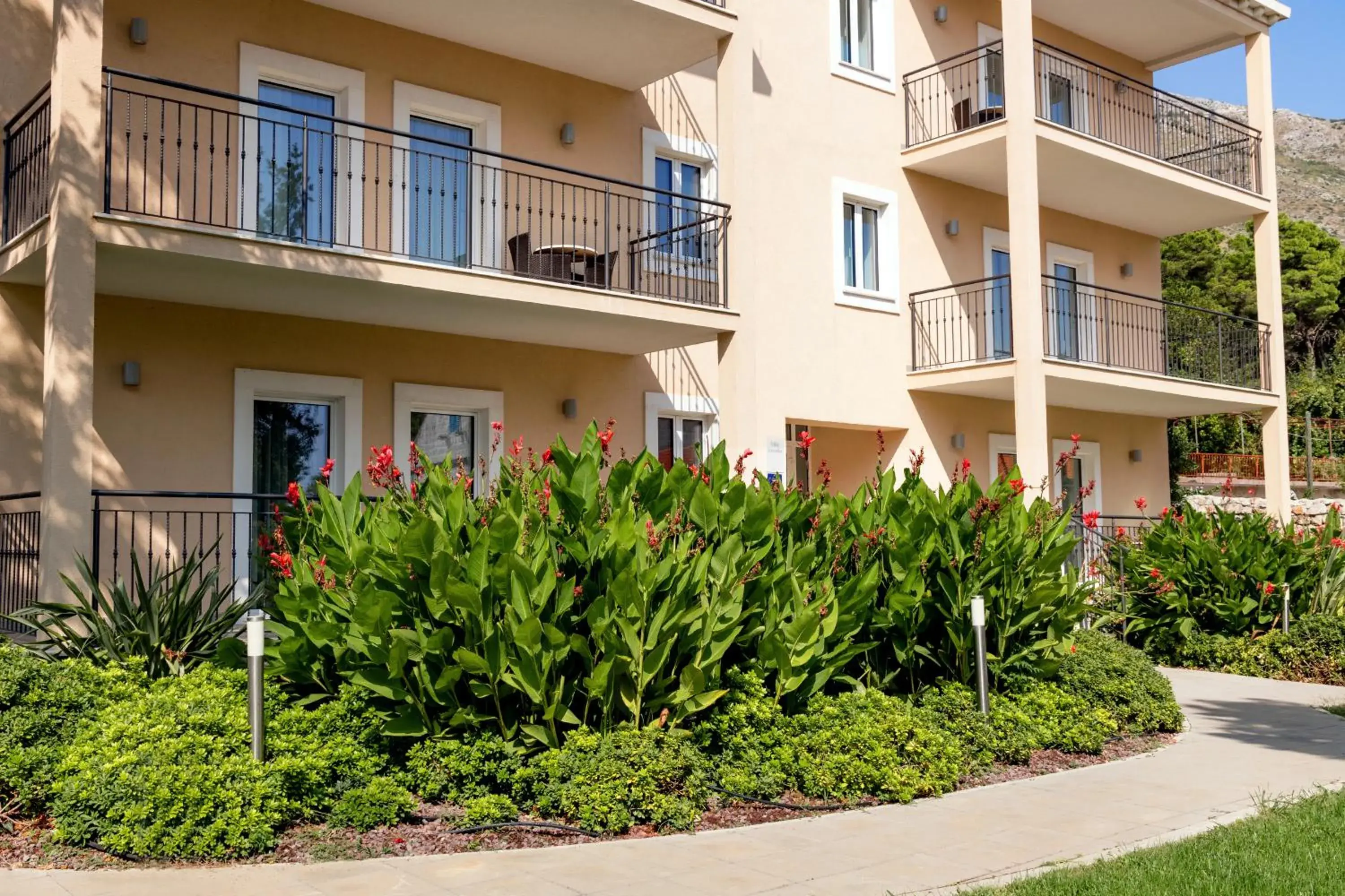 Facade/entrance in Maistra Select Srebreno Villas Facade/entrance in Maistra Select Srebreno Villas