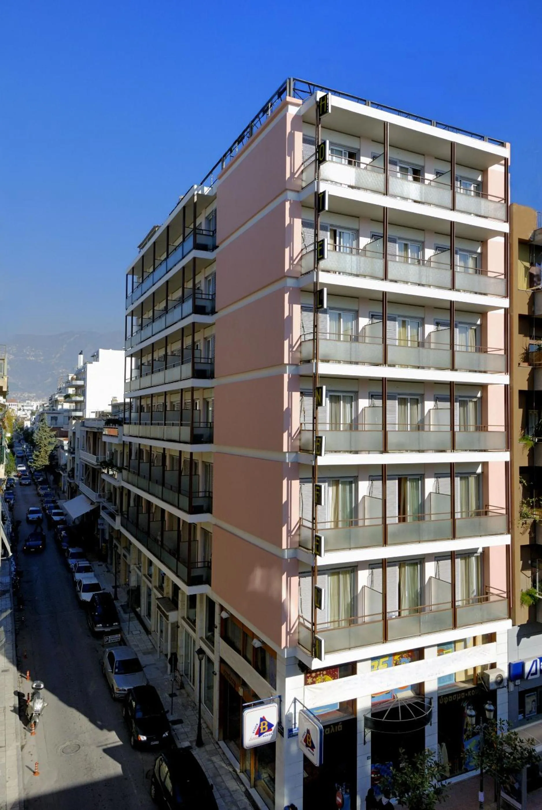 Facade/entrance in Hotel Nefeli