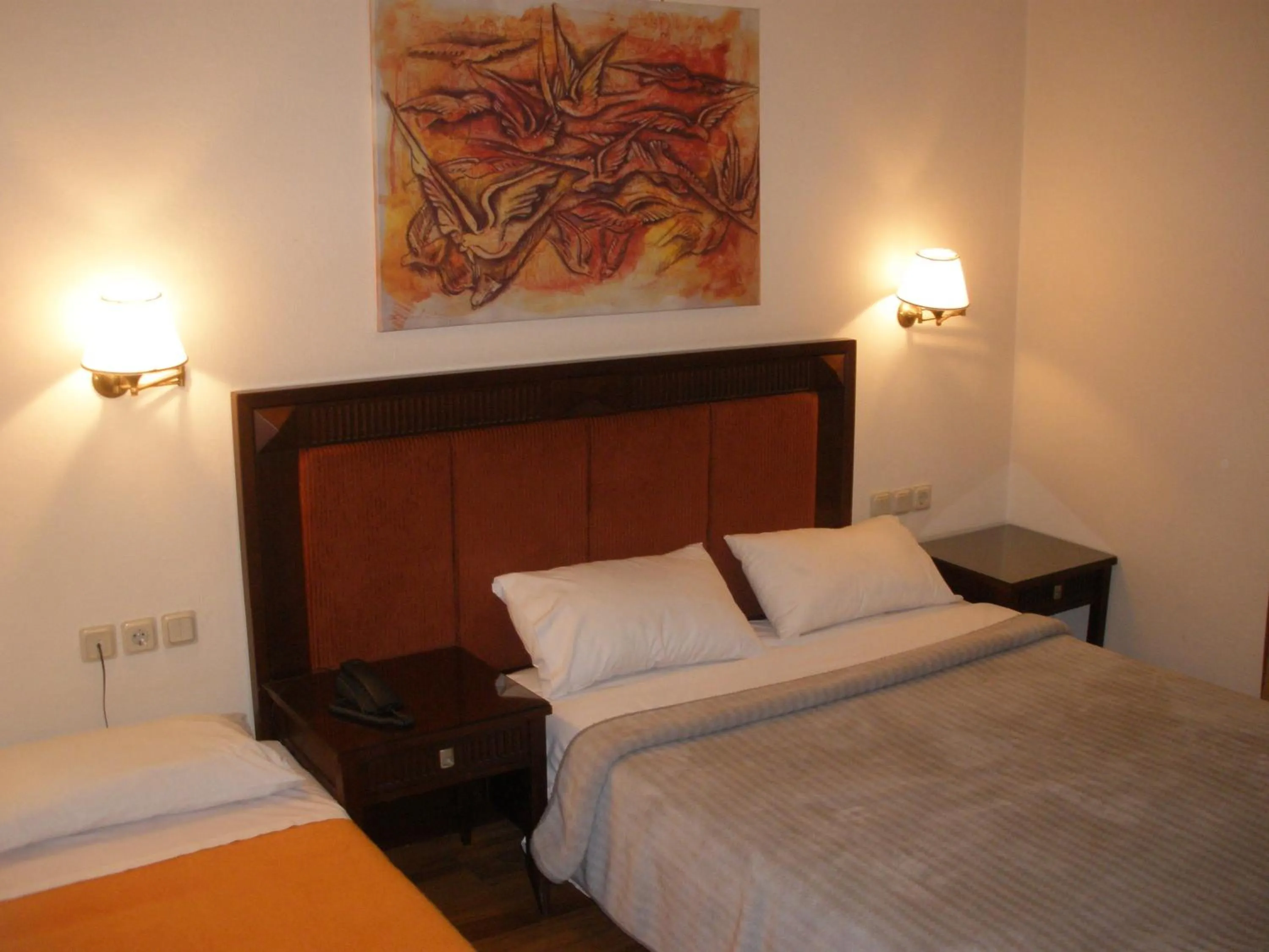 Bed in Pelias Hotel
