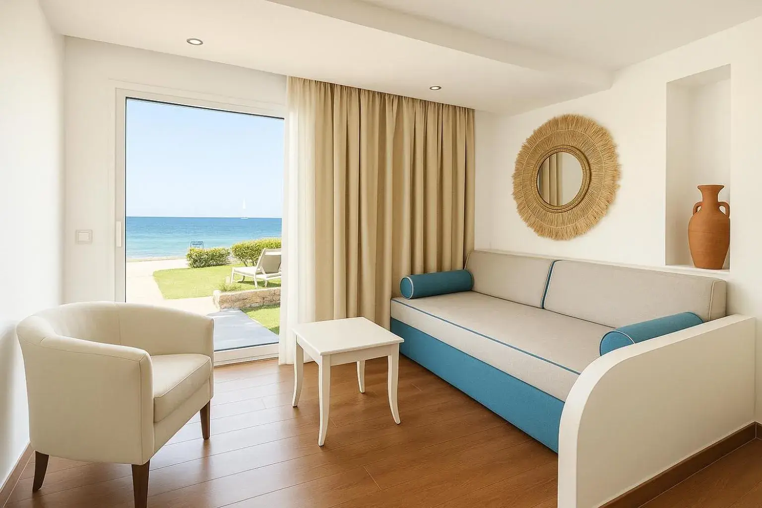 Living room in Alexander Beach Hotel & Village Resort Living room in Alexander Beach Hotel & Village Resort