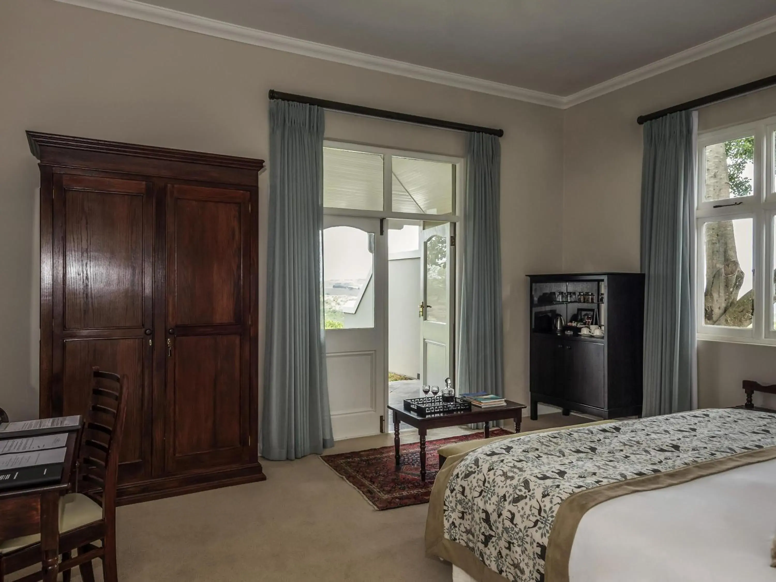 Bedroom, Bed in Founders Lodge by Mantis Bedroom, Bed in Founders Lodge by Mantis