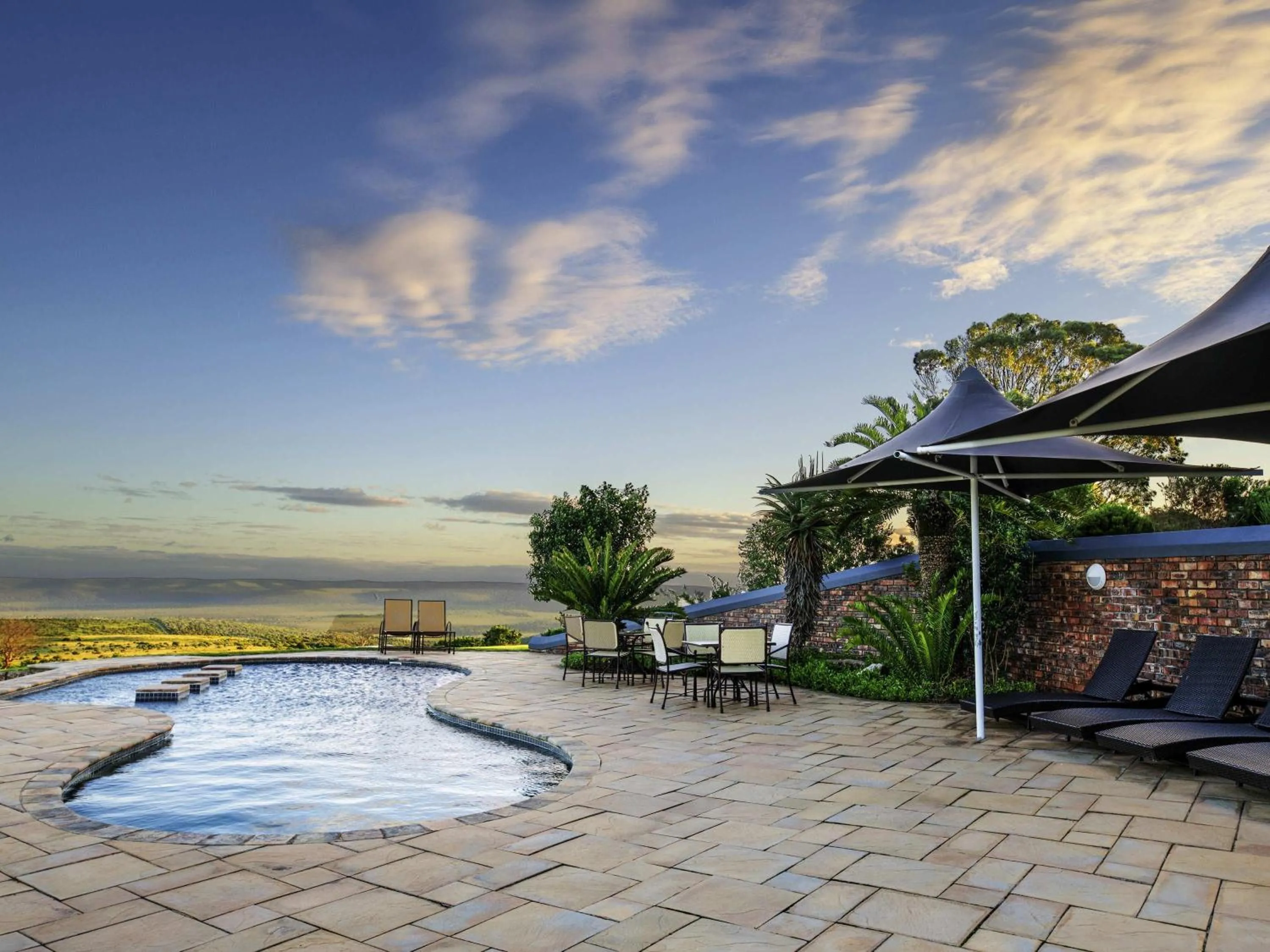 Pool view in Founders Lodge by Mantis