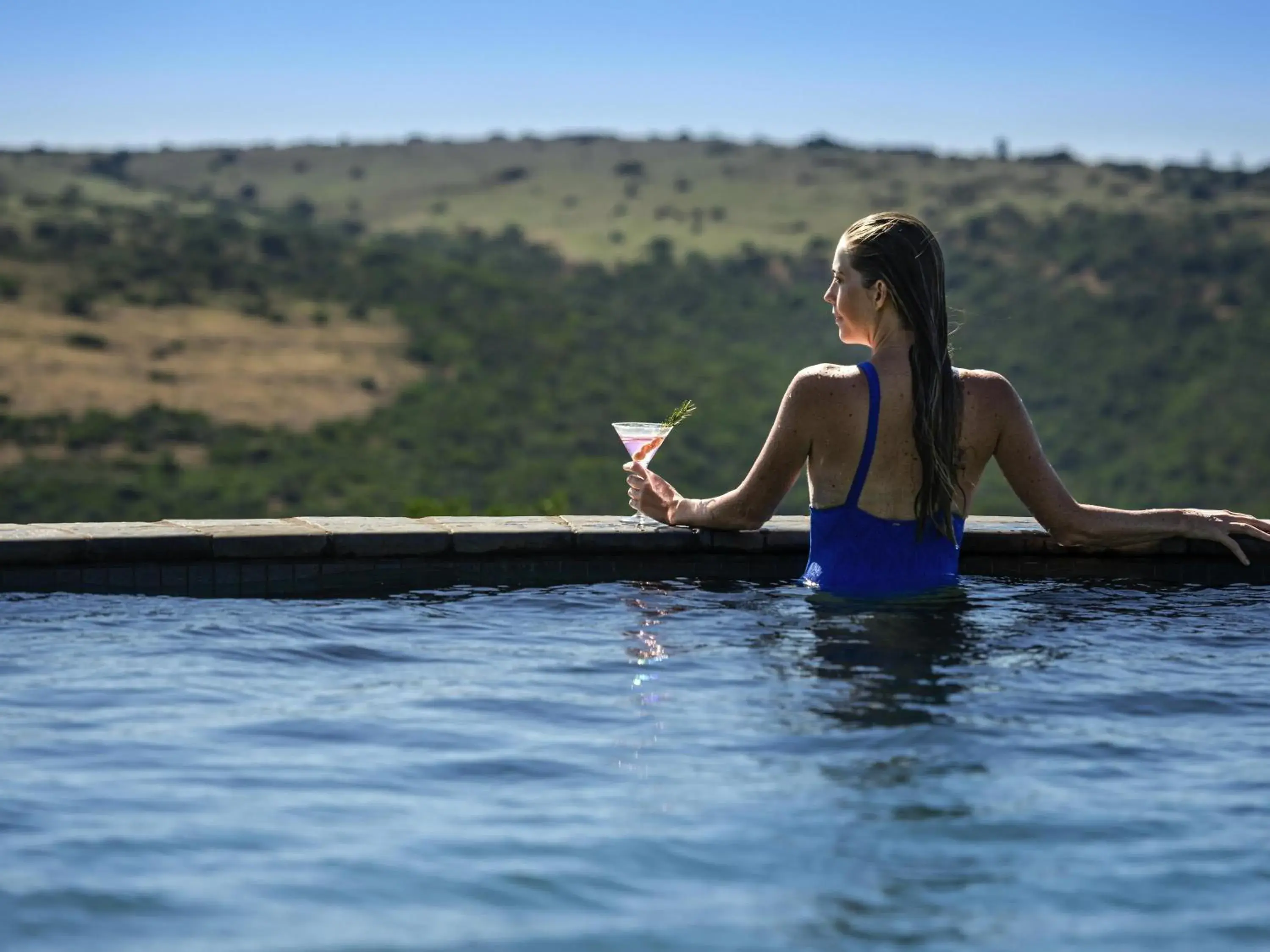 Pool view in Founders Lodge by Mantis Pool view in Founders Lodge by Mantis