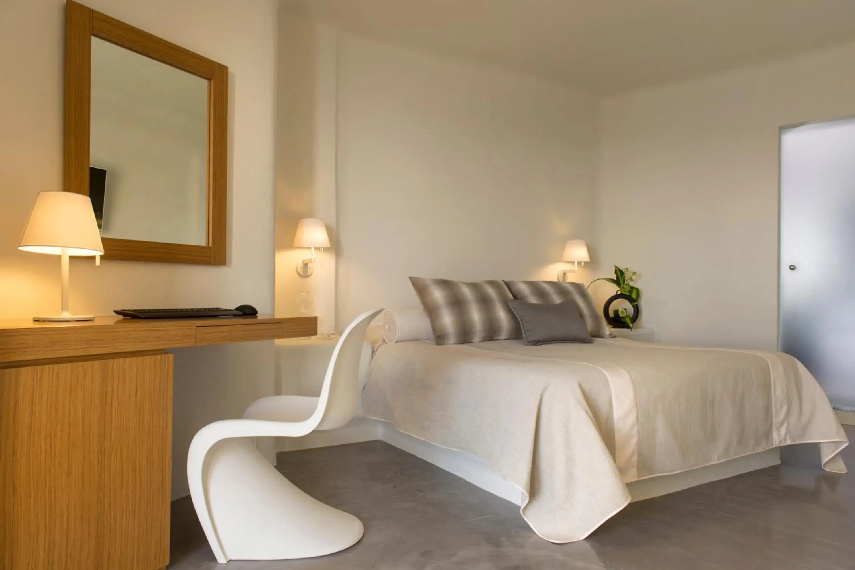 Bed in Avaton Resort And Spa Bed in Avaton Resort And Spa