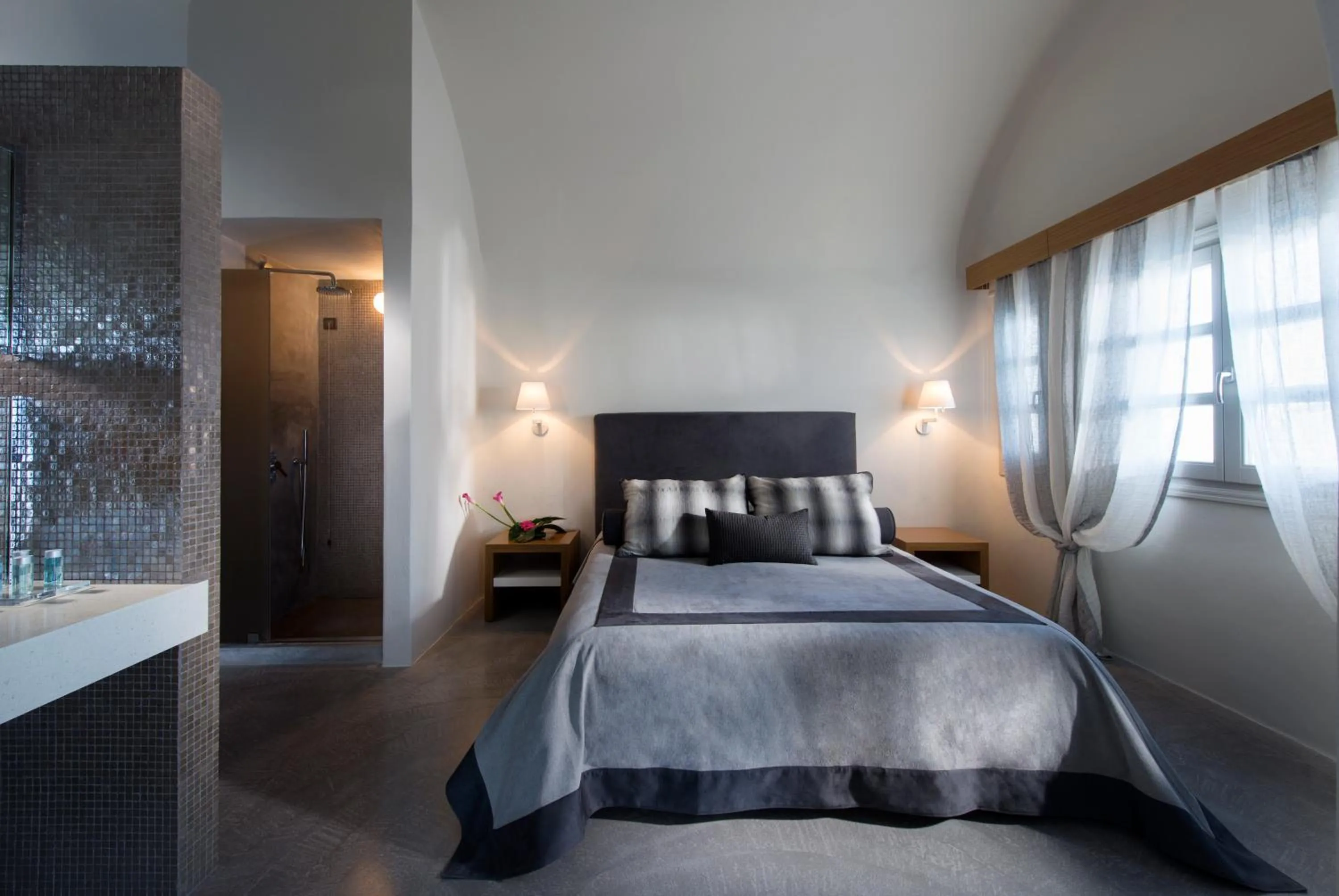 Bed in Avaton Resort And Spa