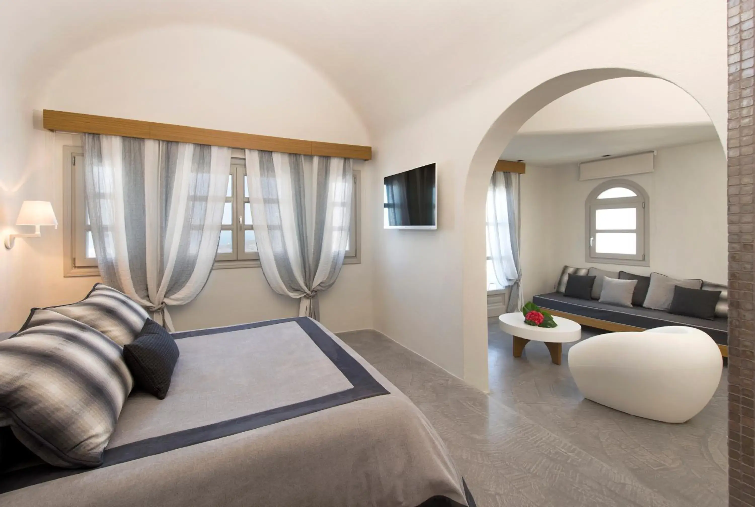 Bed in Avaton Resort And Spa Bed in Avaton Resort And Spa