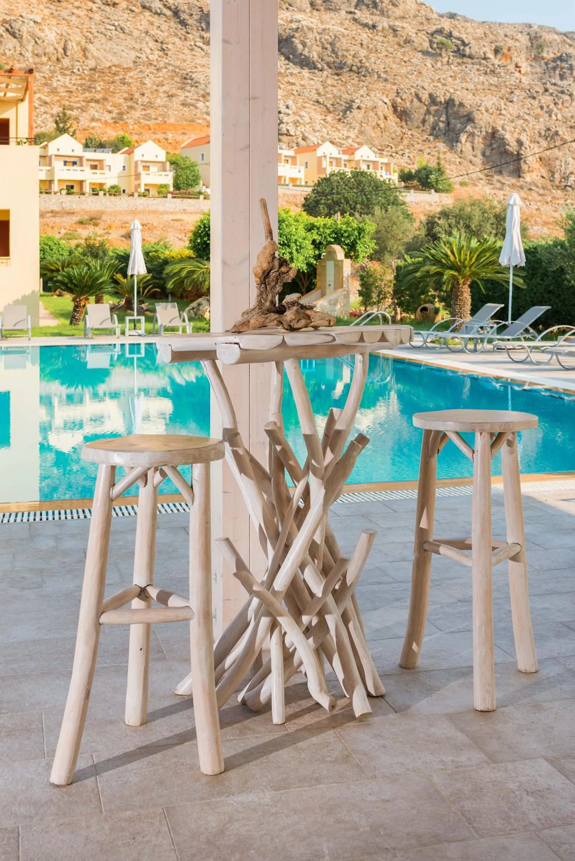 Lounge or bar in Celestial Lindos Suites