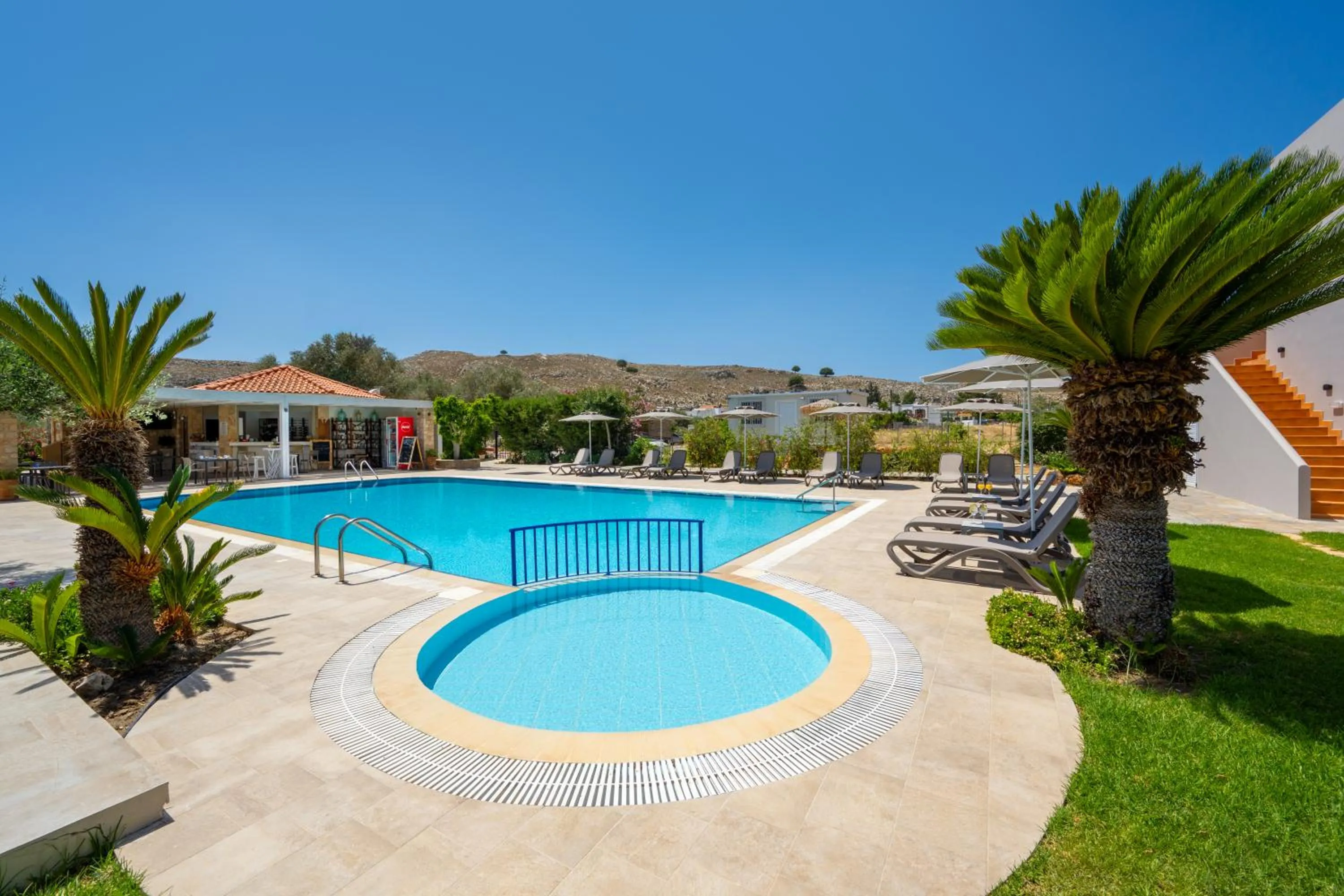 Swimming pool in Celestial Lindos Suites