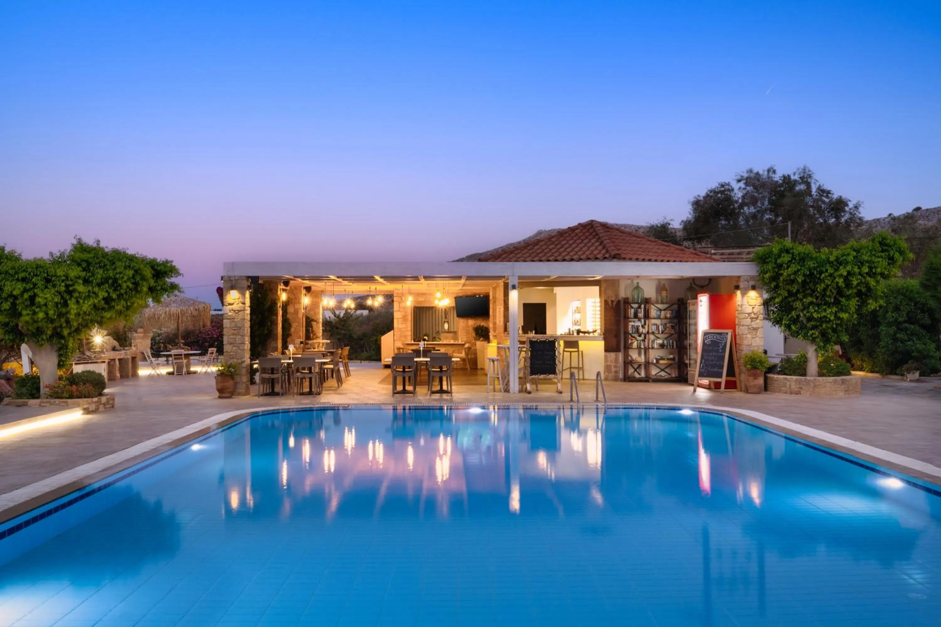 Lounge or bar in Celestial Lindos Suites