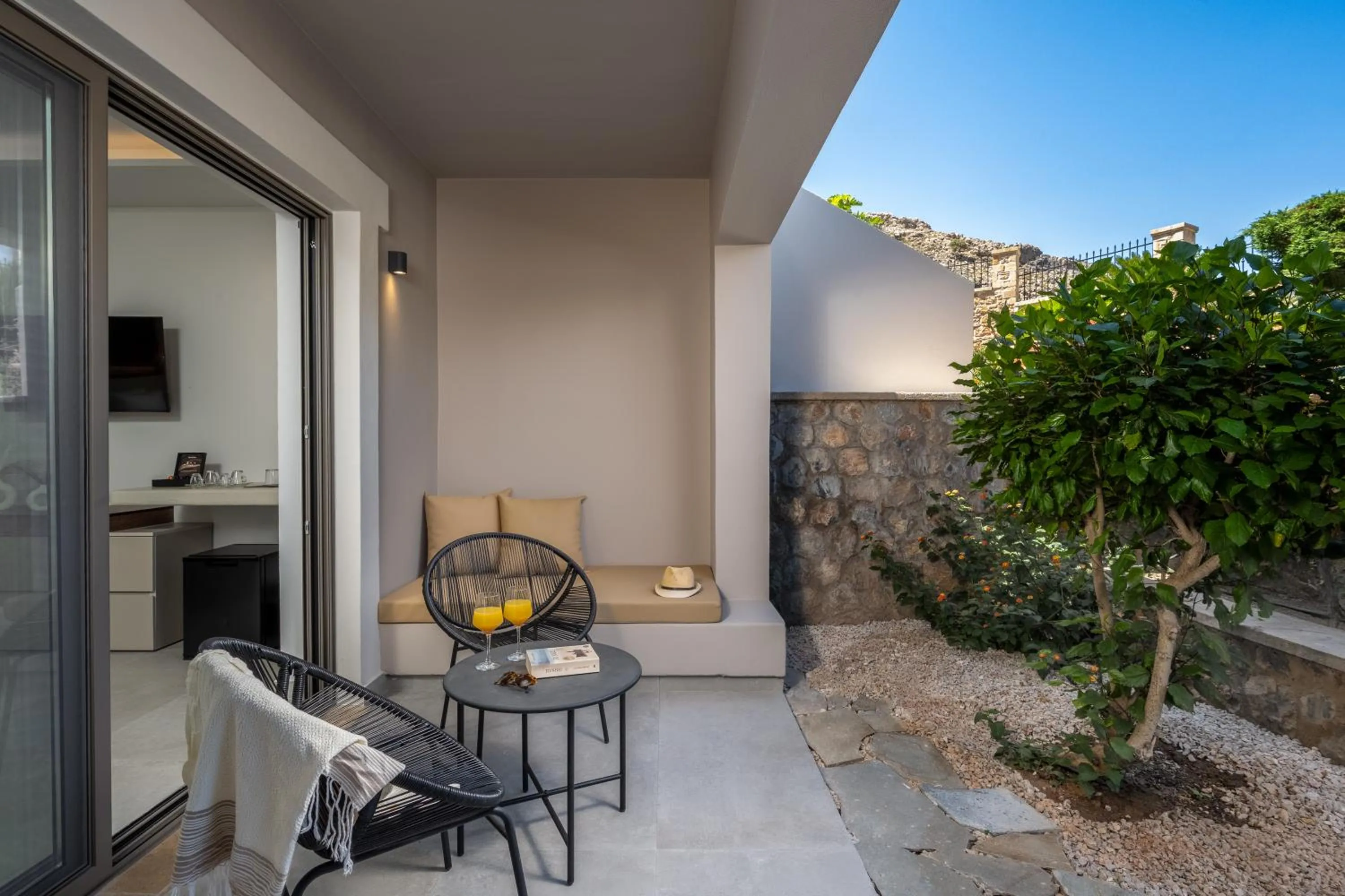 Garden in Celestial Lindos Suites