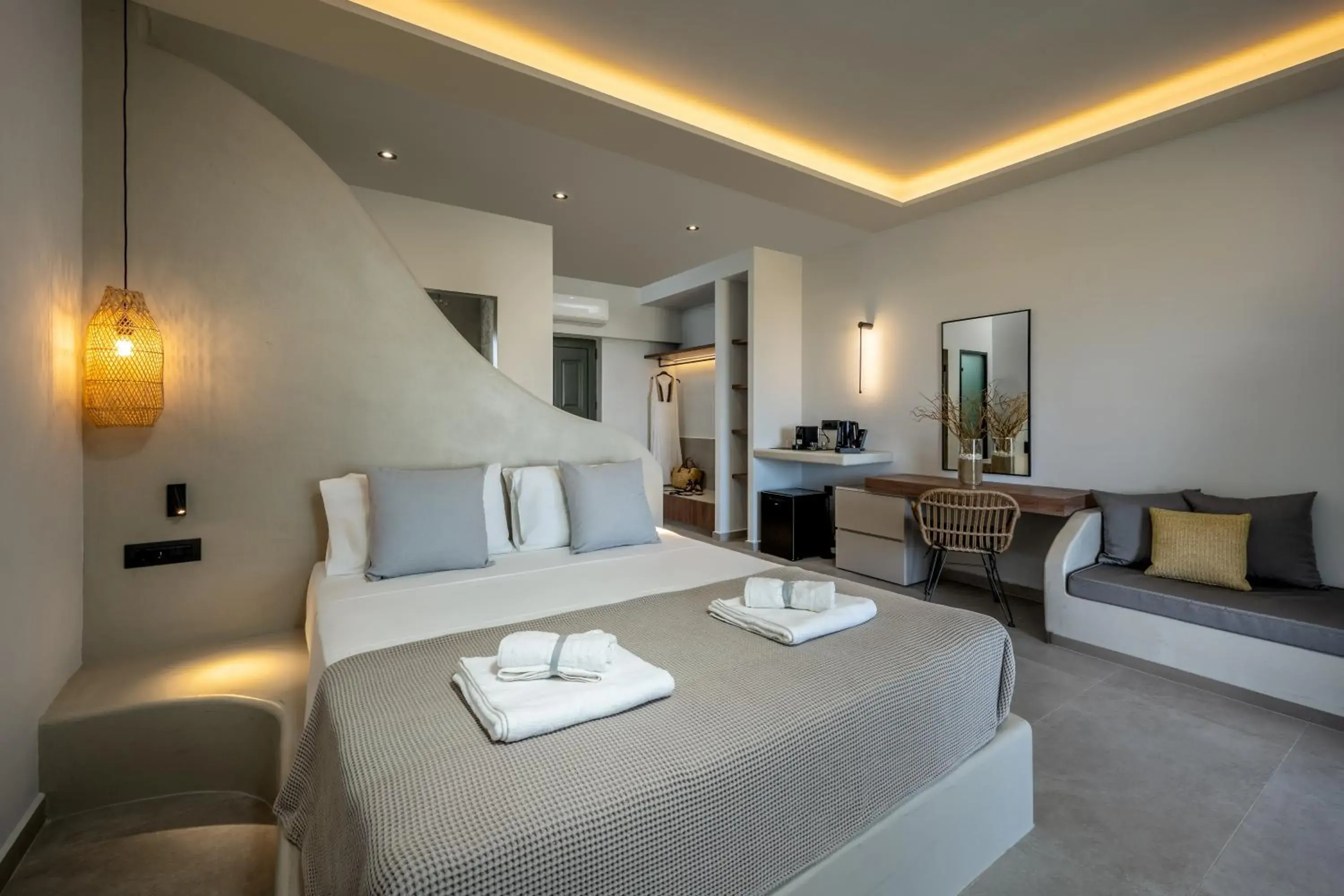 Deluxe Double Room with Castle View in Celestial Lindos Suites Deluxe Double Room with Castle View in Celestial Lindos Suites