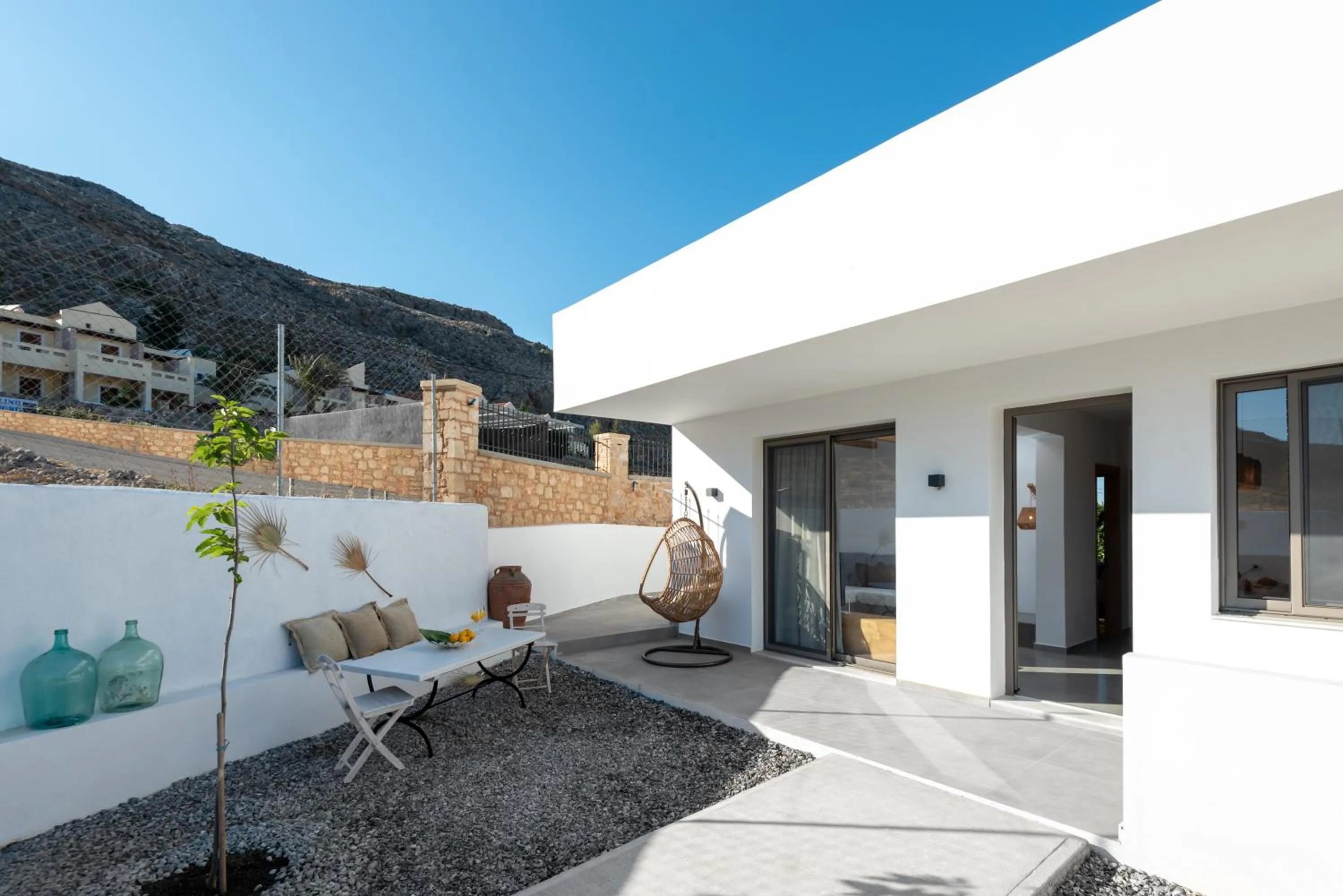 Patio in Celestial Lindos Suites