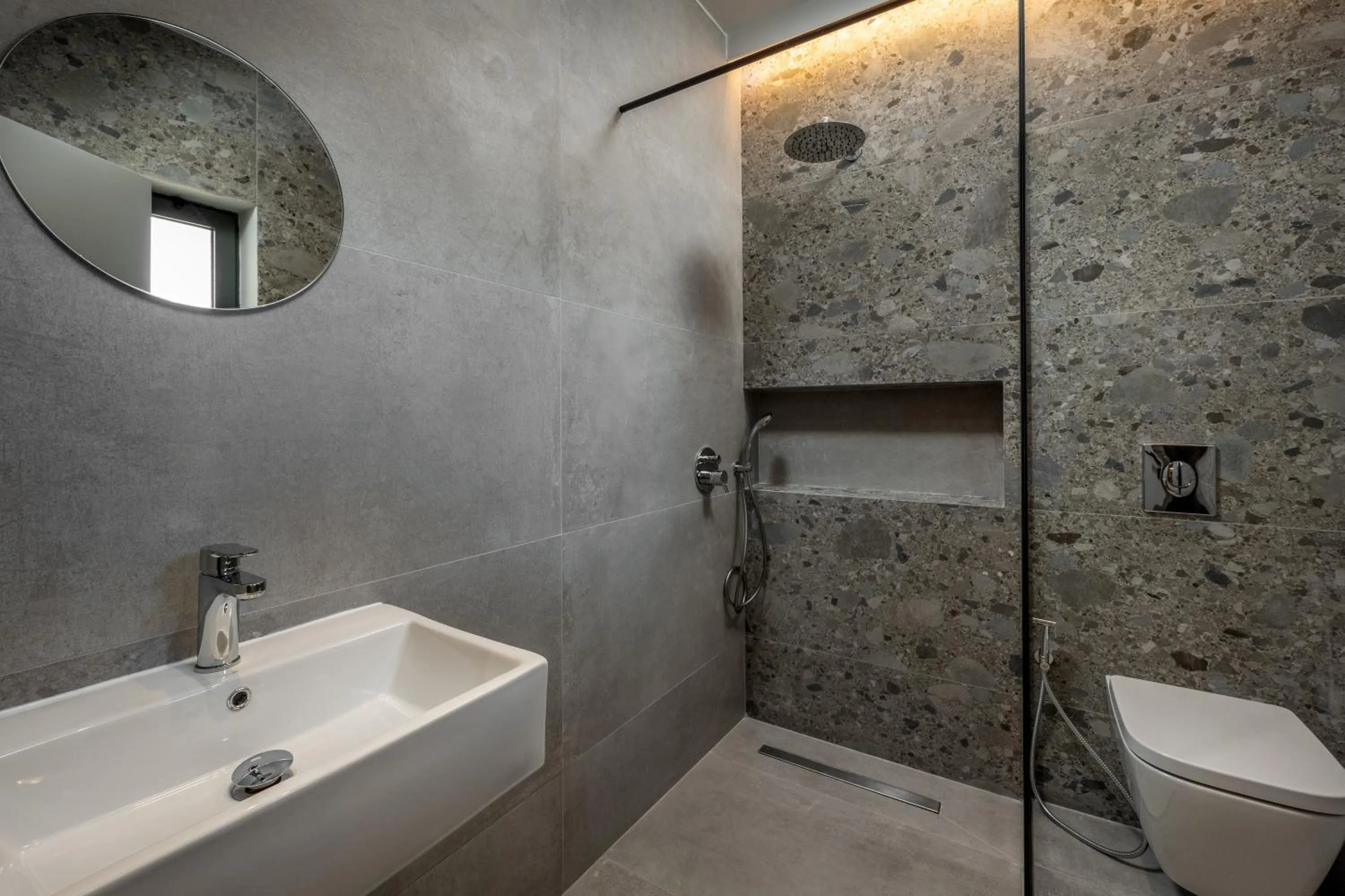 Shower in Celestial Lindos Suites