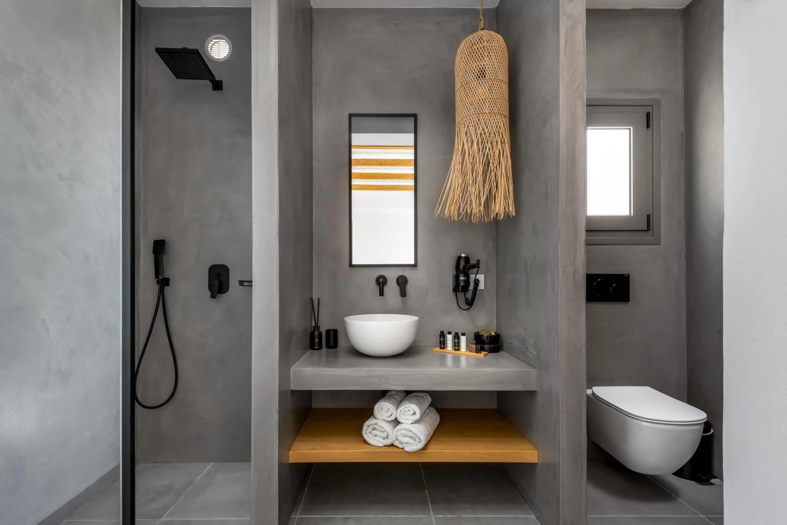 Shower in Celestial Lindos Suites