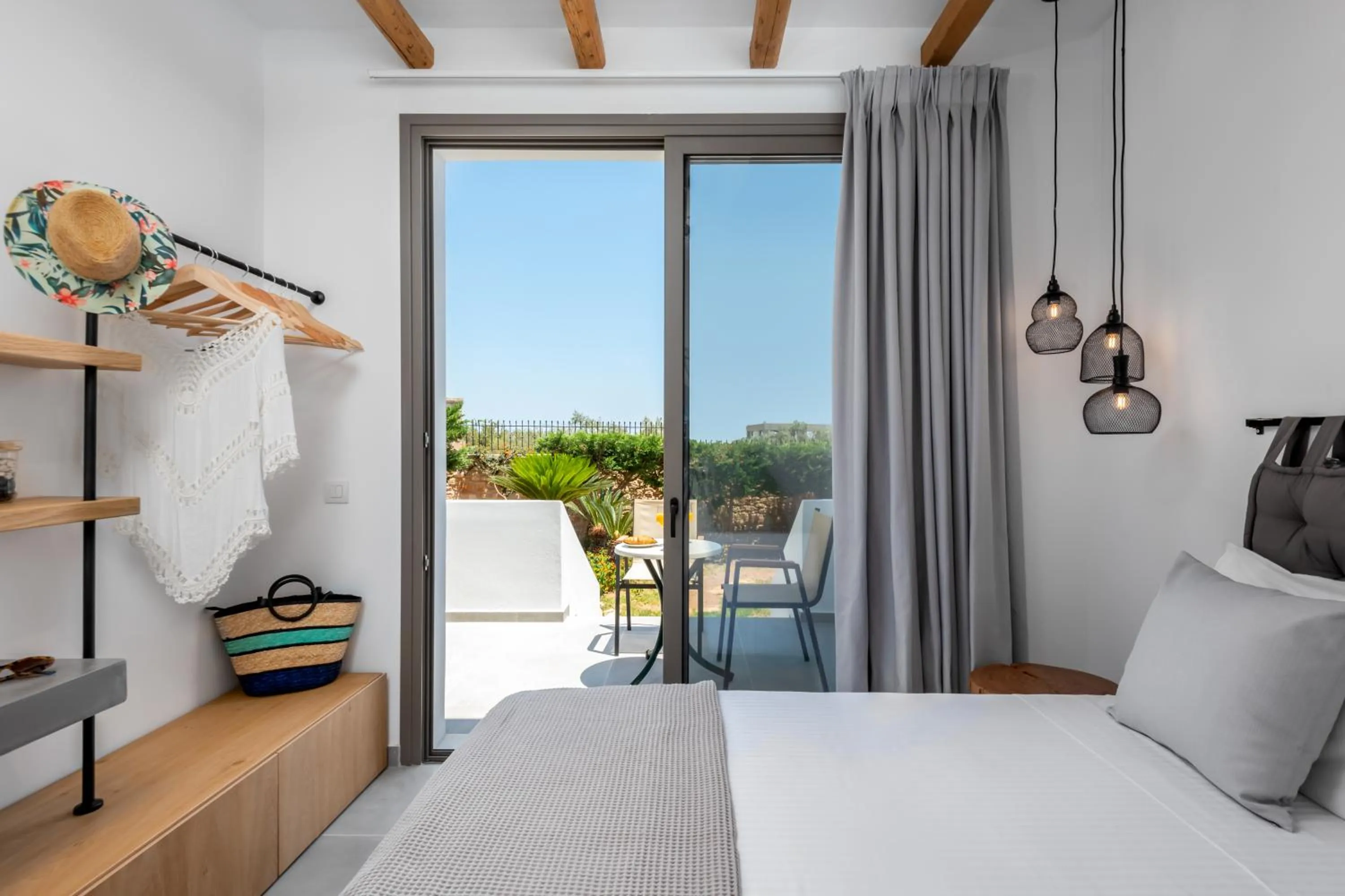 Bedroom, Bed in Celestial Lindos Suites