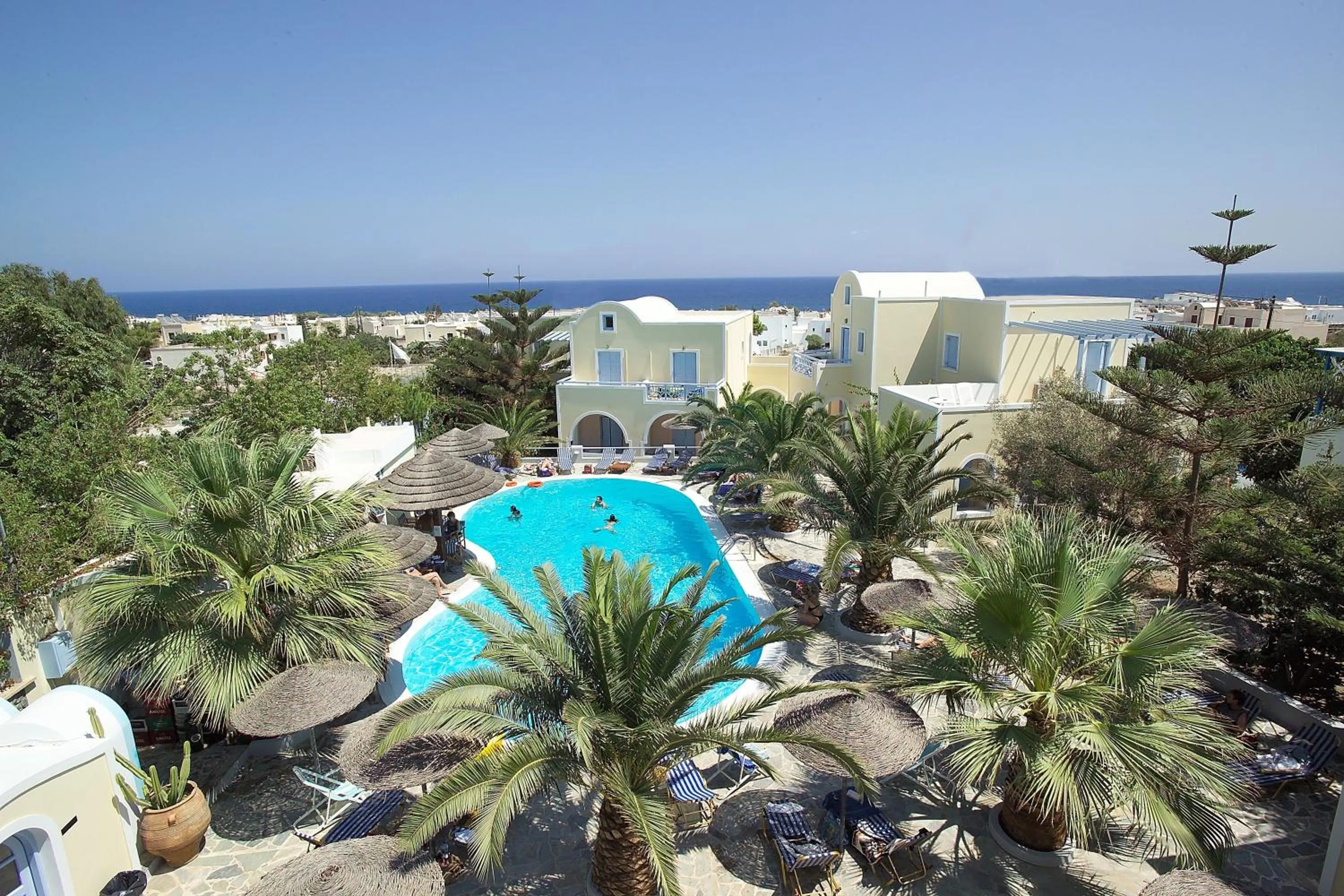 Pool view in Zephyros Hotel