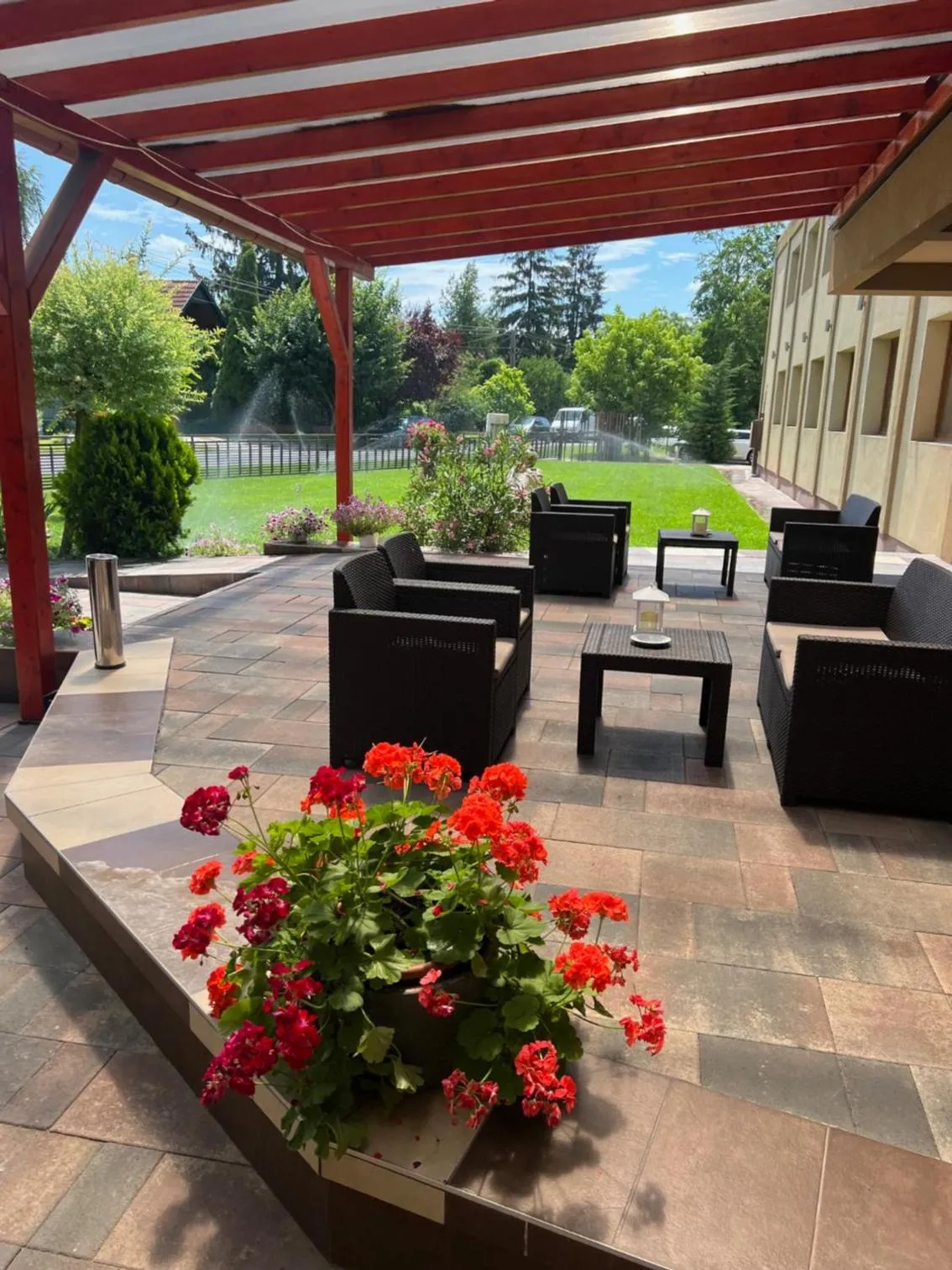 Balcony/Terrace in Hotel Írisz