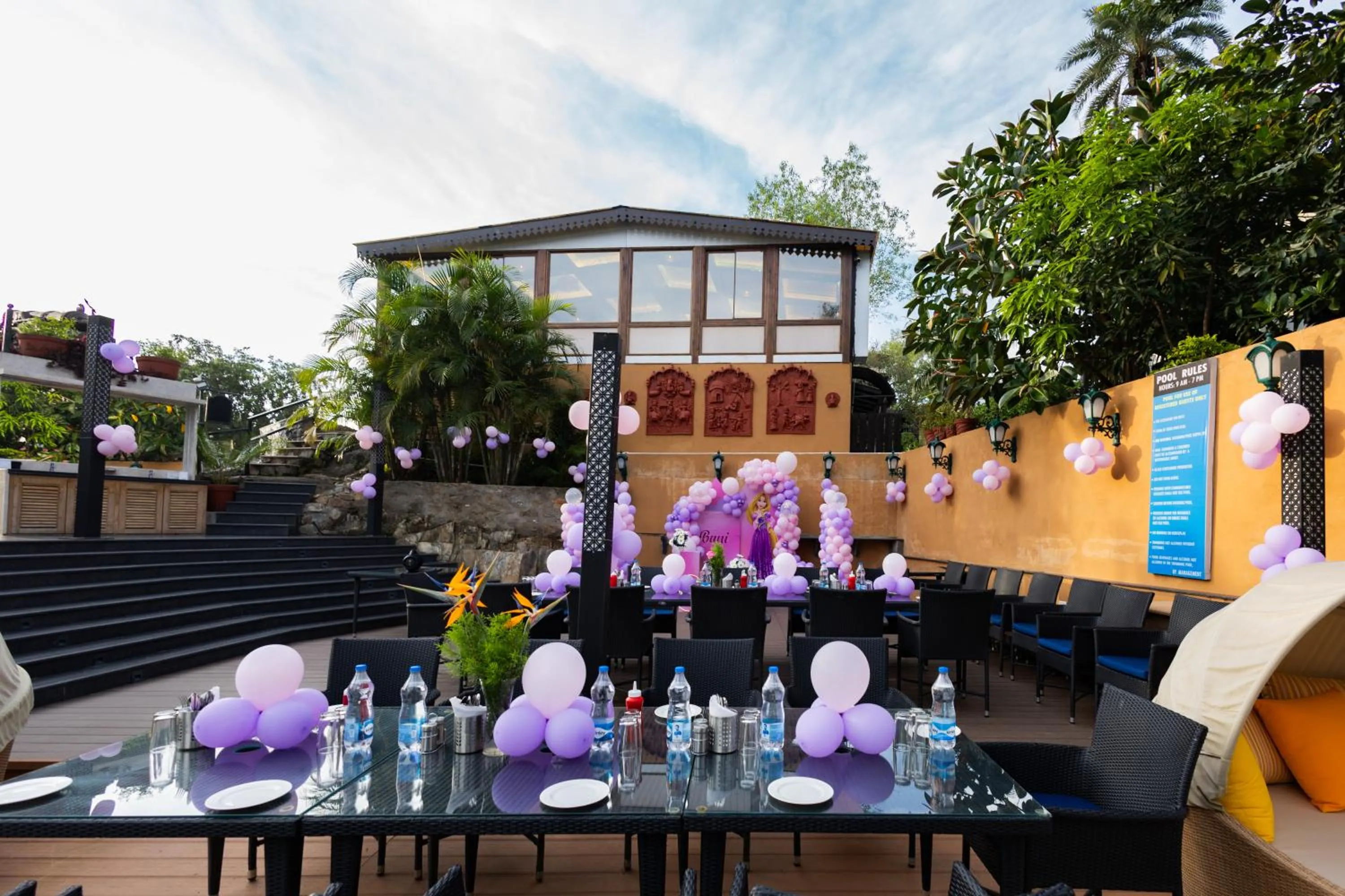 Swimming pool in Chacha Inn The Garden Retreat