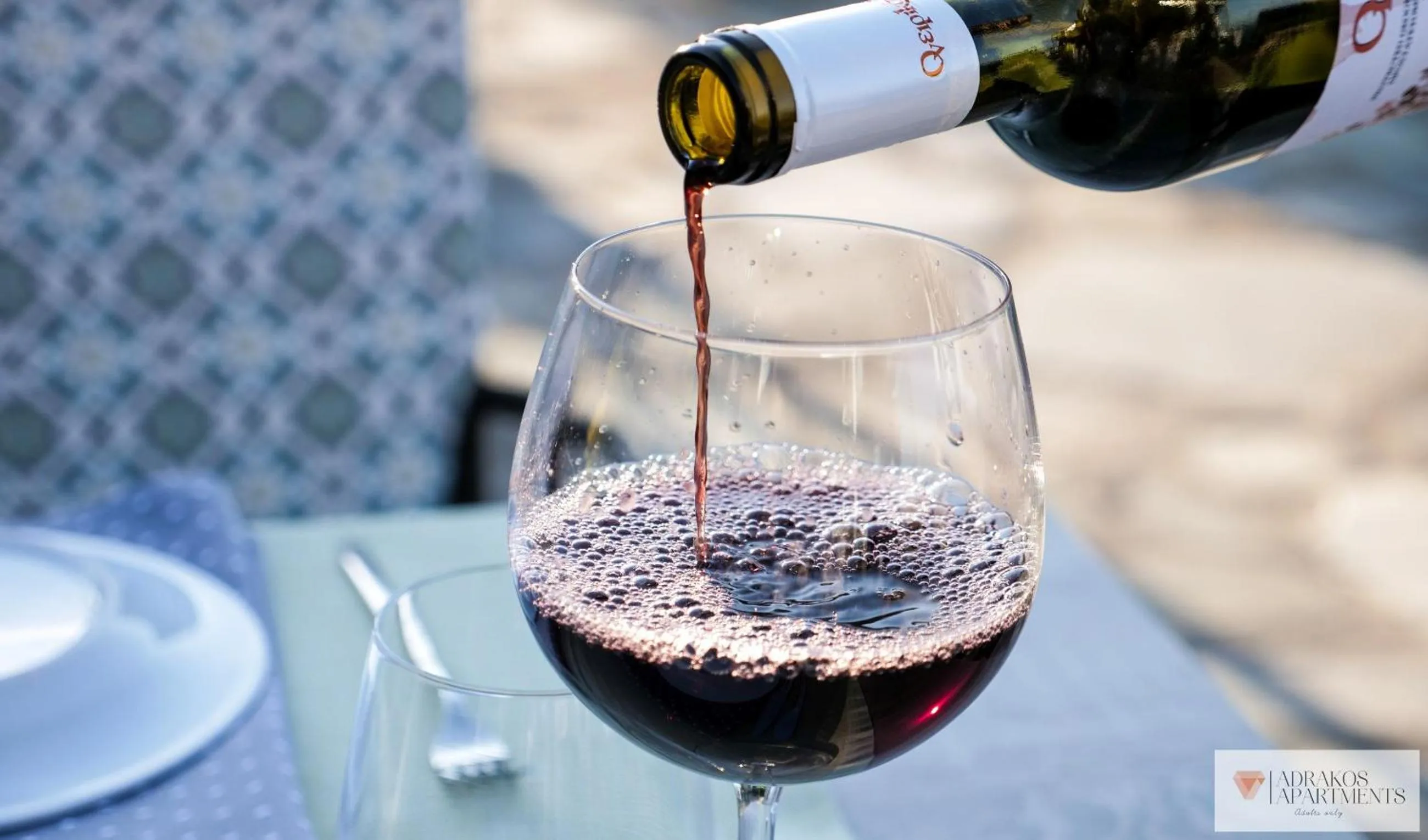 Drinks in Adrakos Apartments (Adults Only)