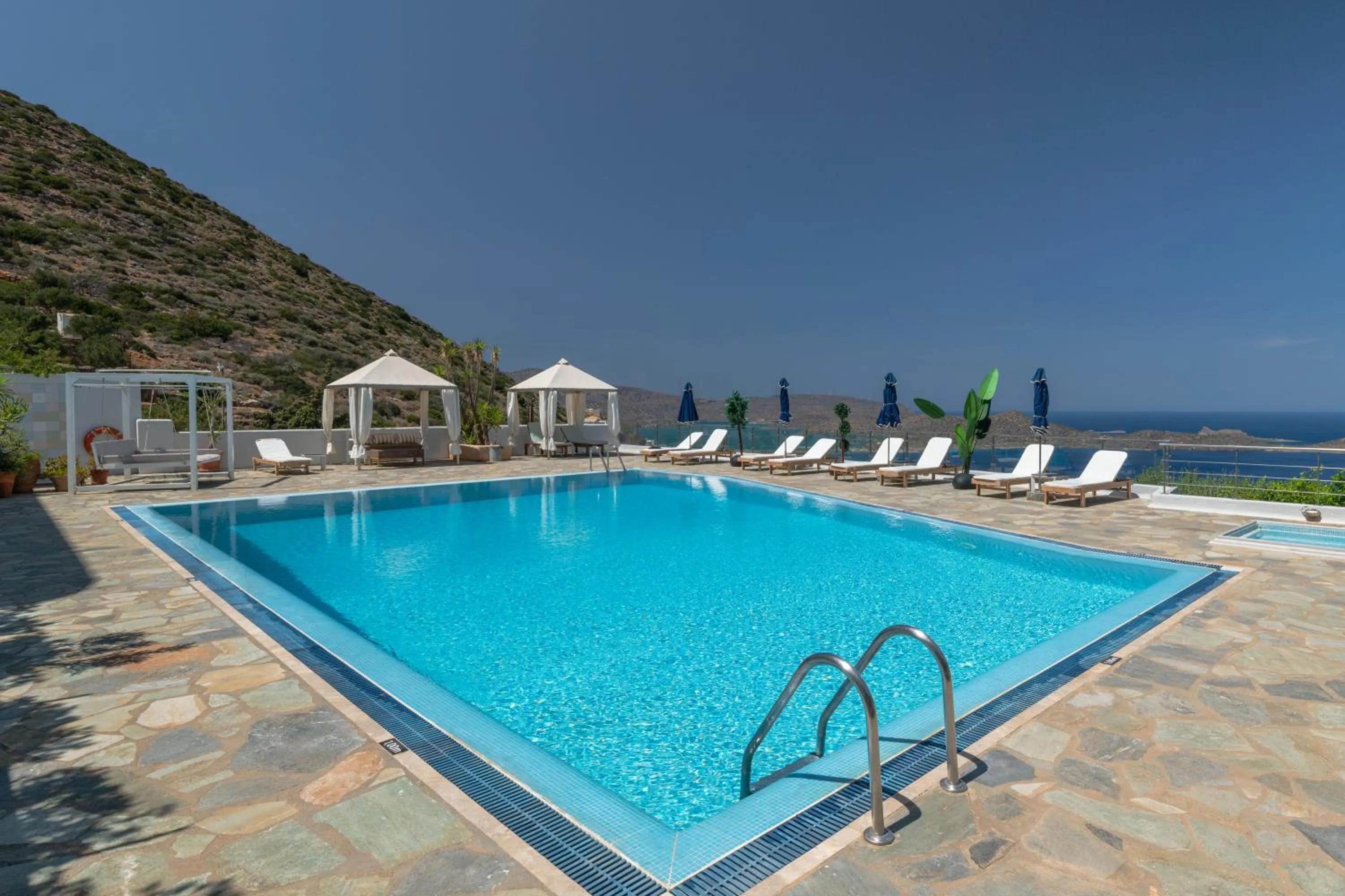 Swimming pool in Adrakos Apartments (Adults Only)