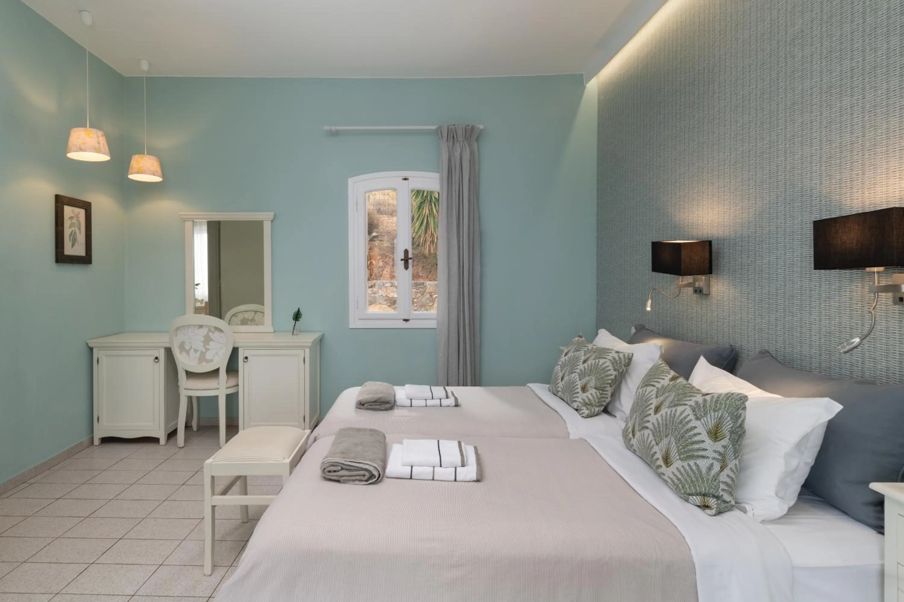 Bedroom, Bed in Adrakos Apartments (Adults Only)