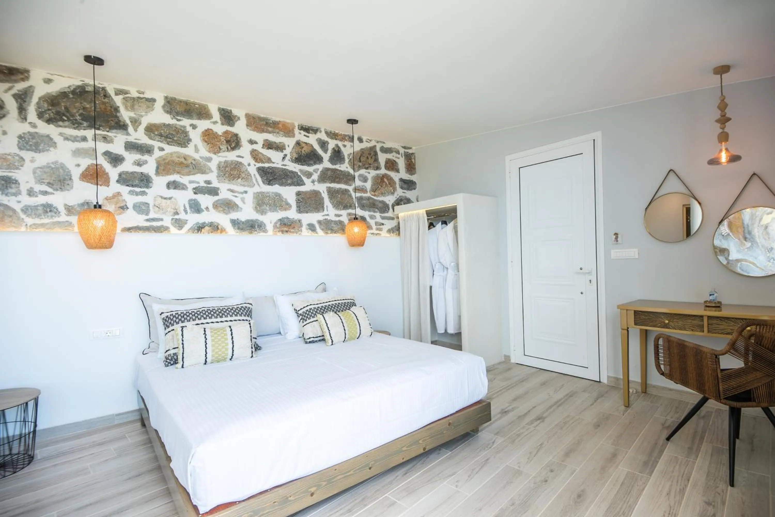 Bed in Adrakos Apartments (Adults Only)