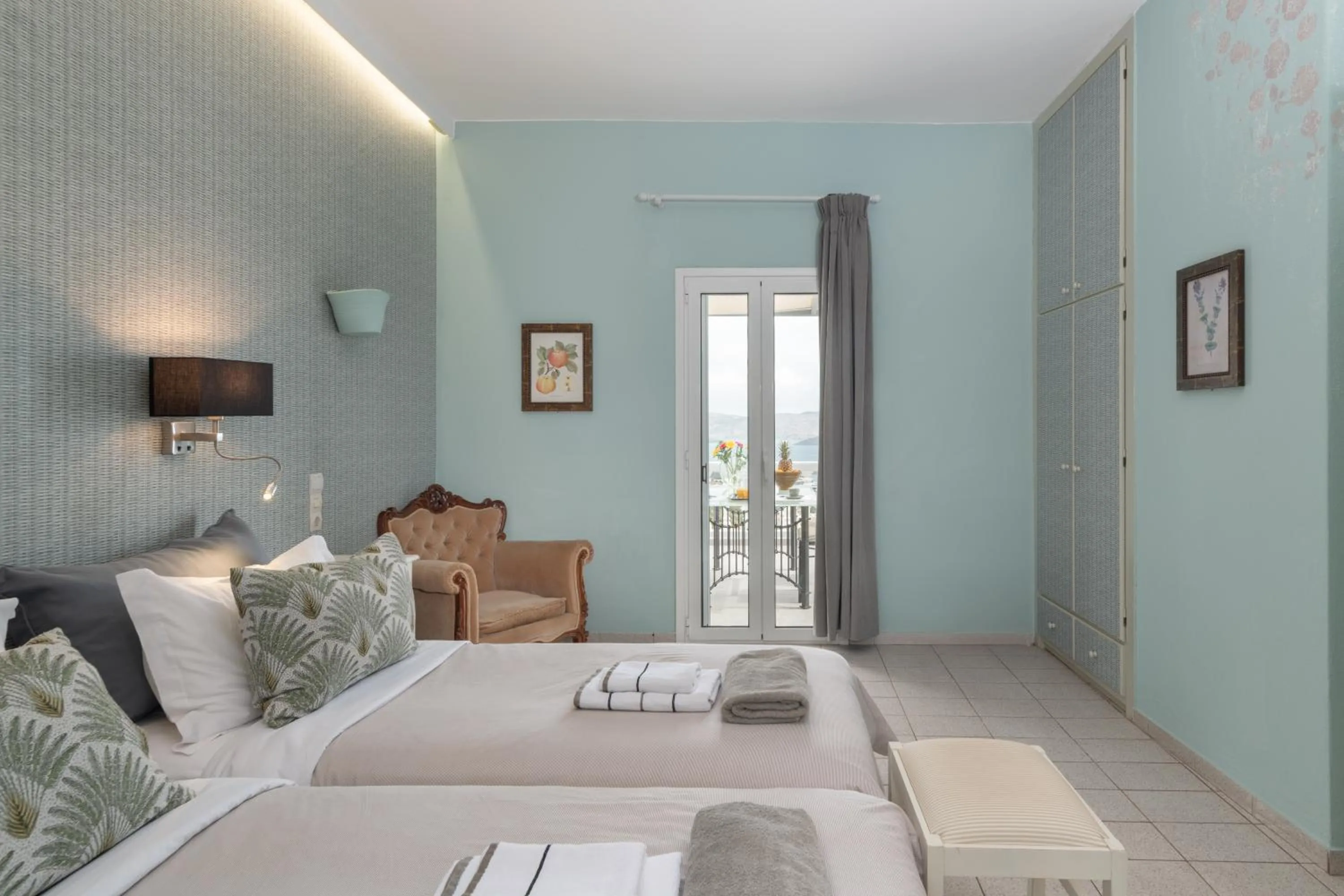 Bedroom, Bed in Adrakos Apartments (Adults Only)