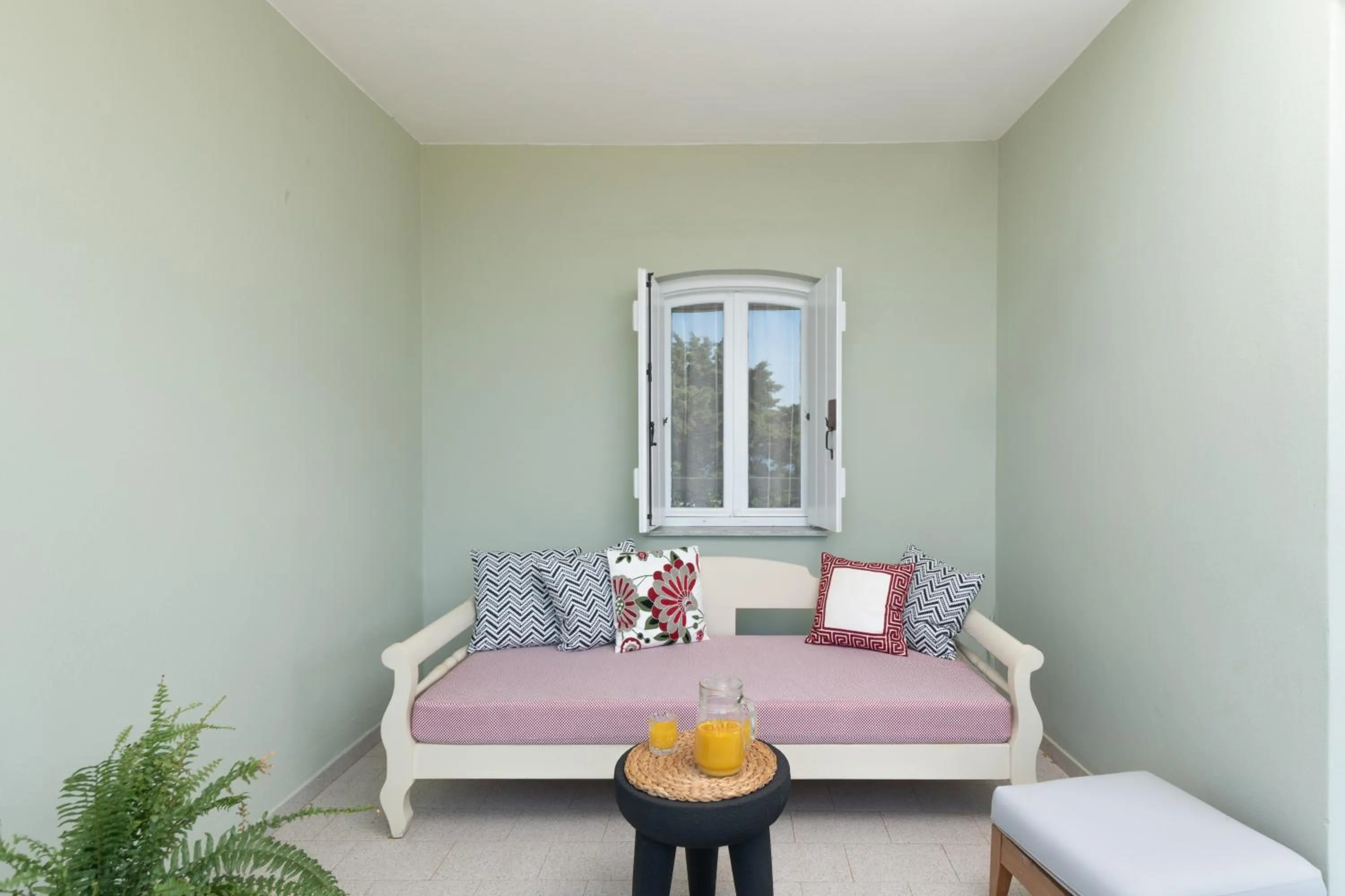 Seating area in Adrakos Apartments (Adults Only)