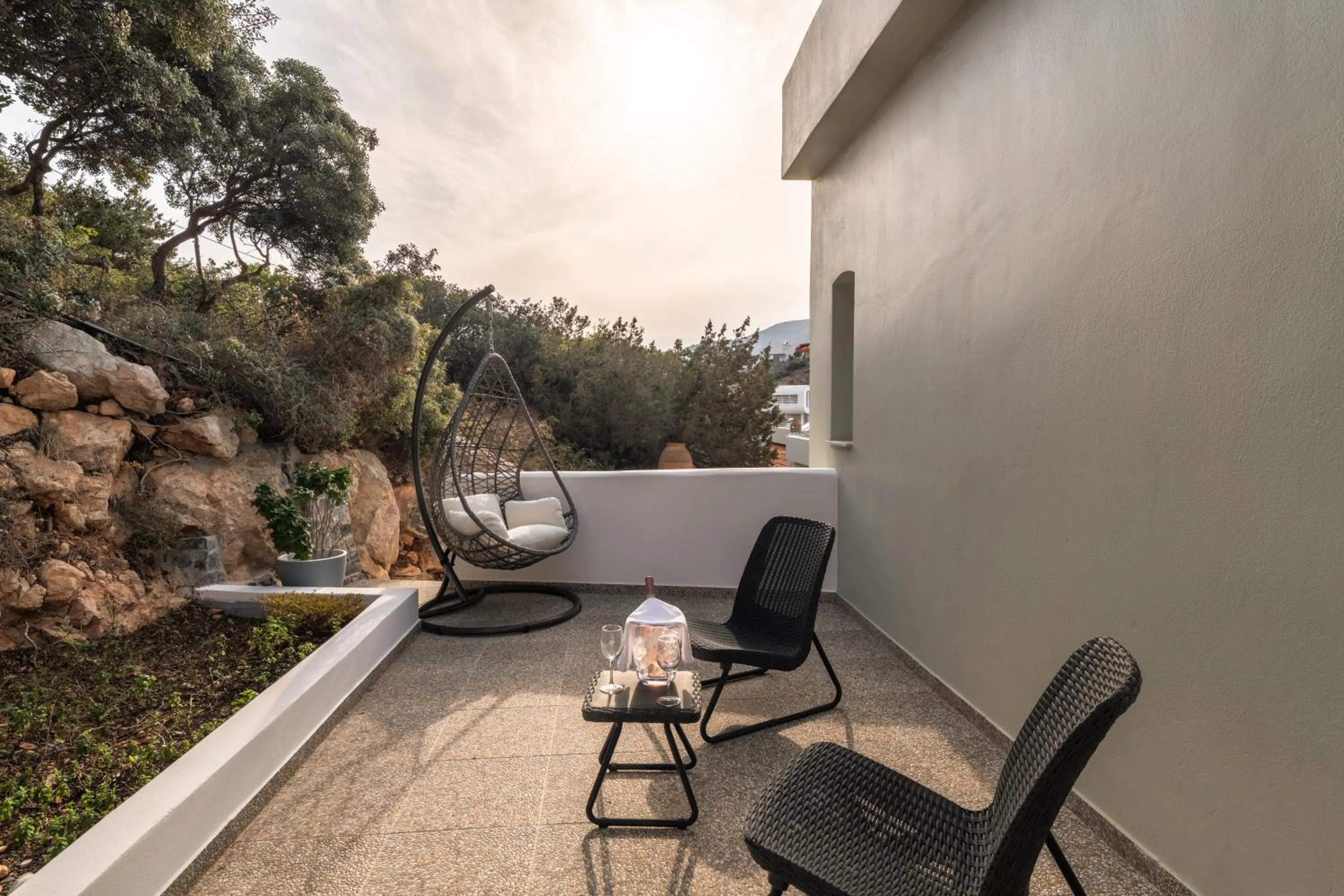 Patio in Adrakos Apartments (Adults Only)