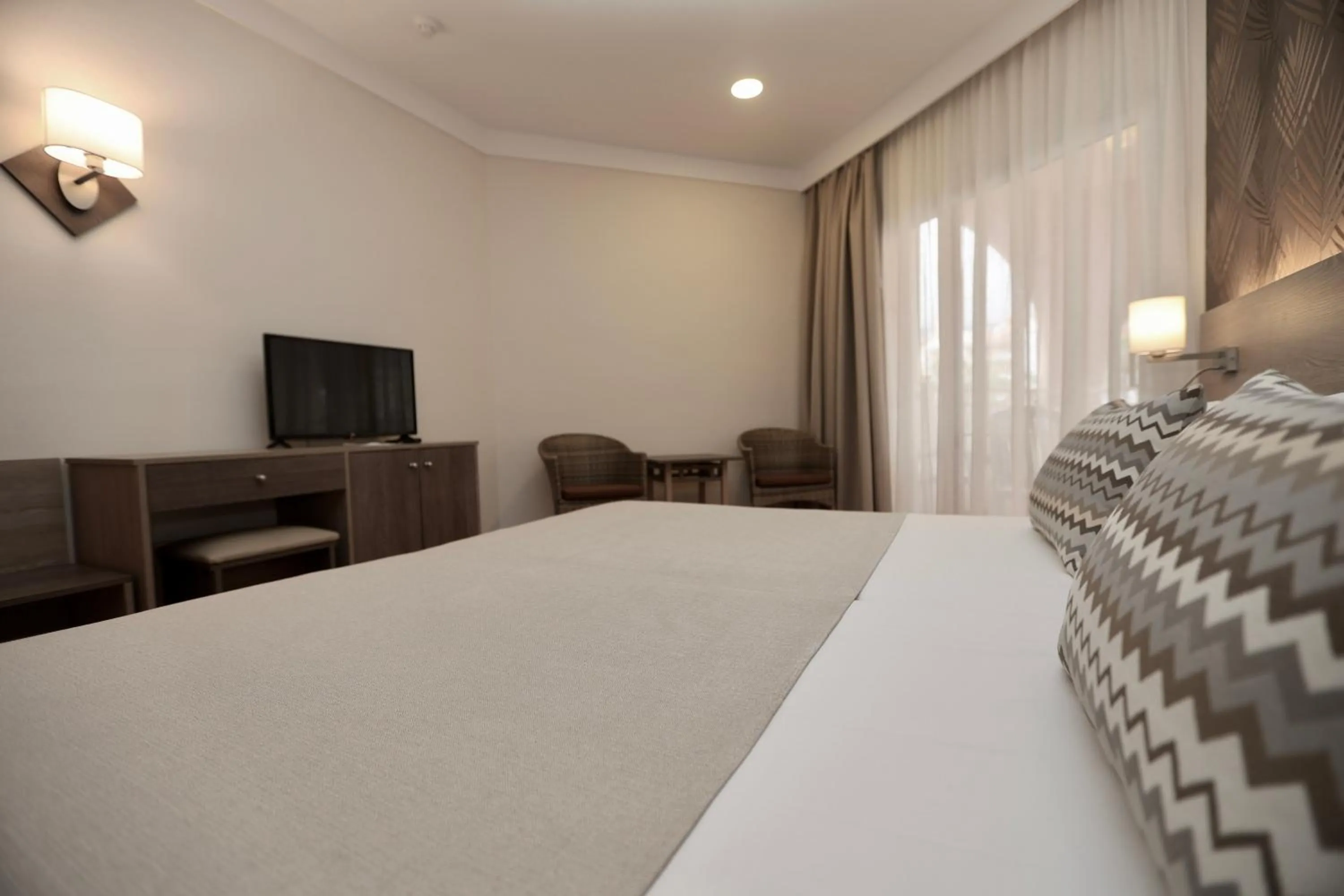 Bed in Hotel Puerto Palace