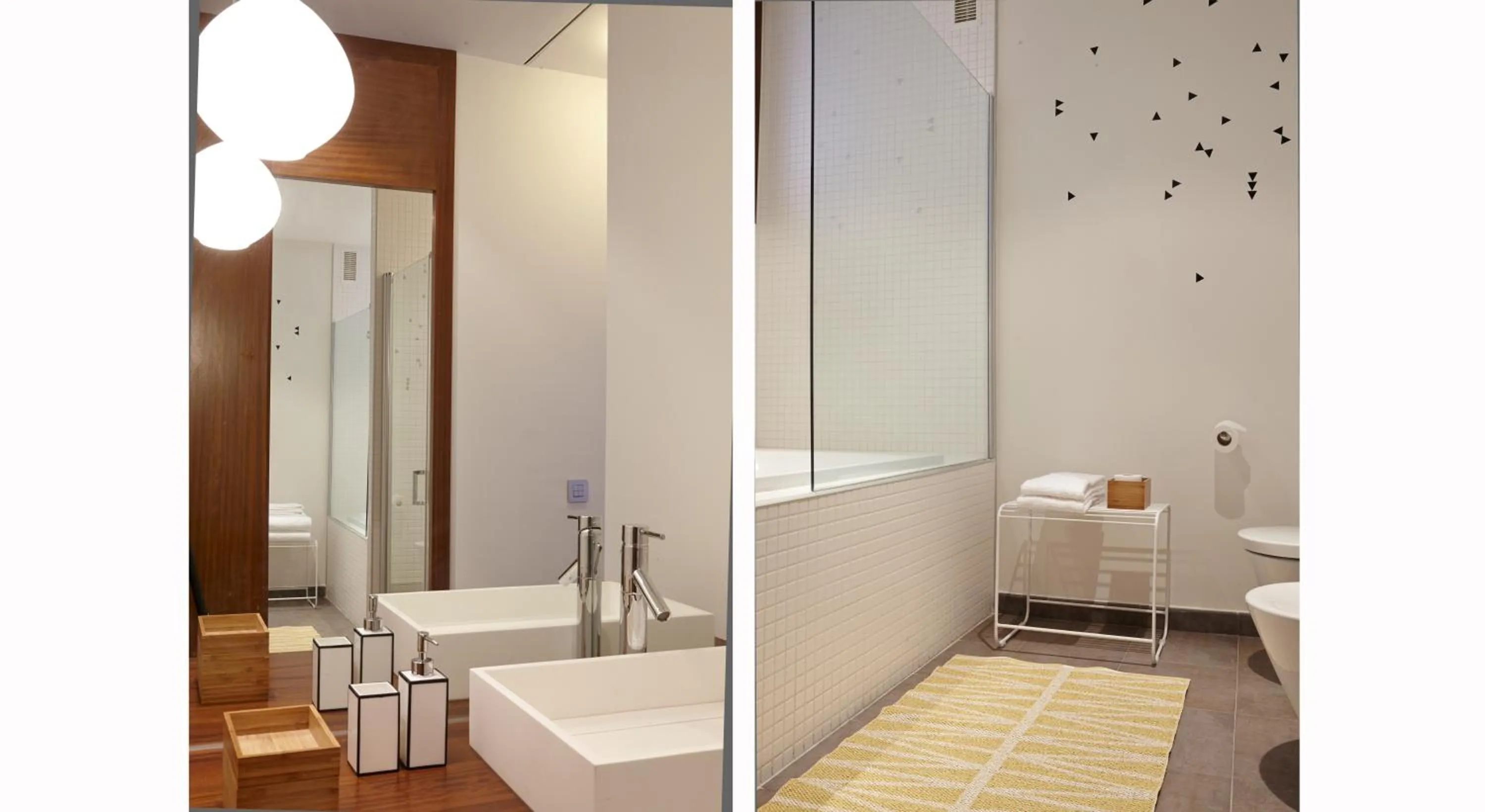 Bathroom, Bed in 60 Balconies Design