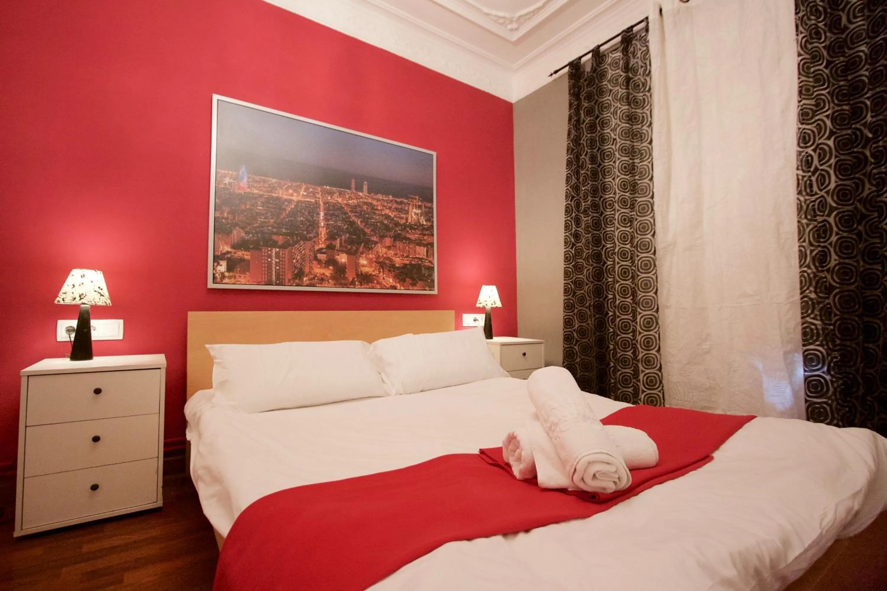 Bedroom, Bed in Charm Rambla Catalunya