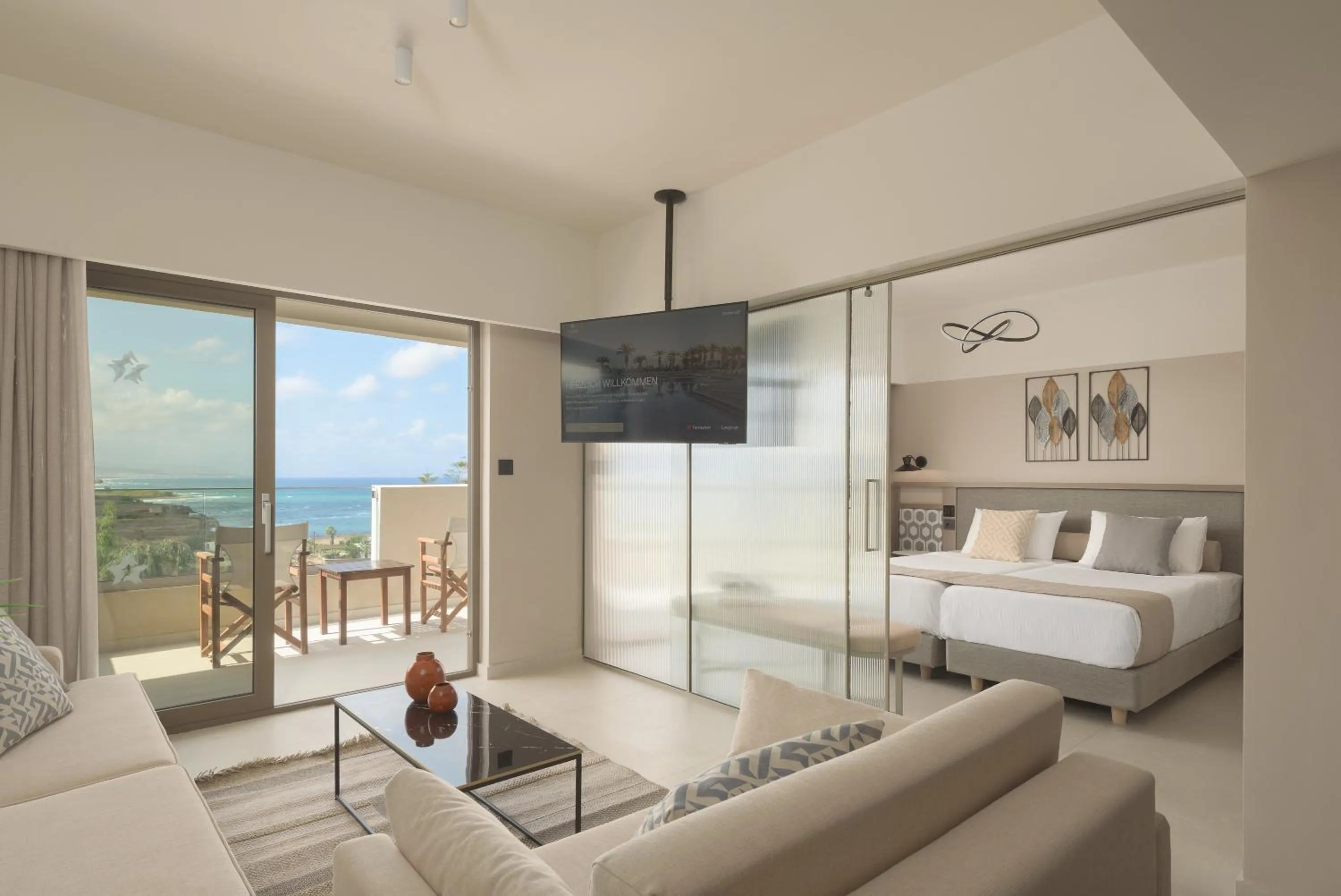 TV and multimedia, Bed in Creta Star Hotel - Adults Only