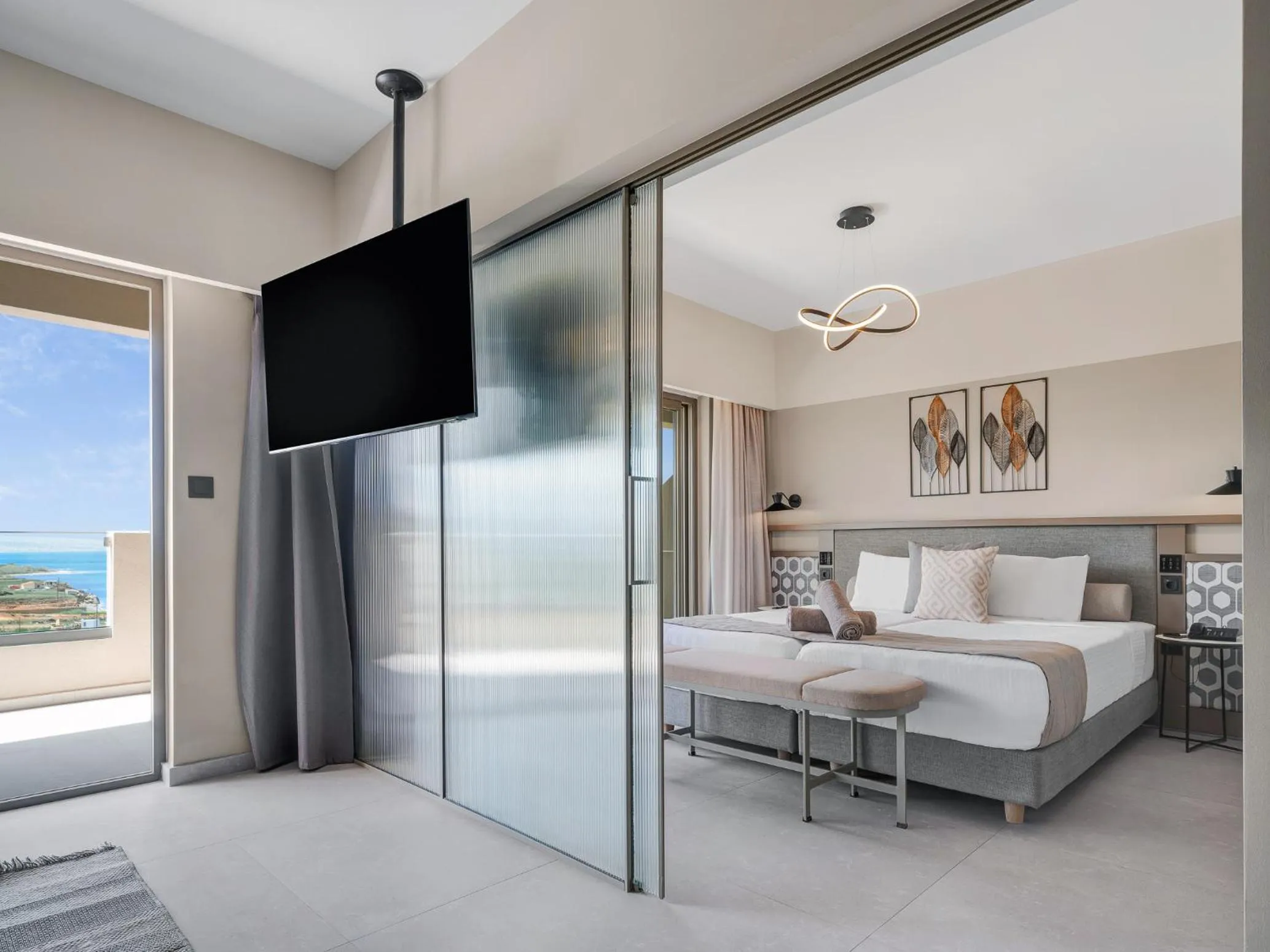 Bedroom, Bed in Creta Star Hotel - Adults Only