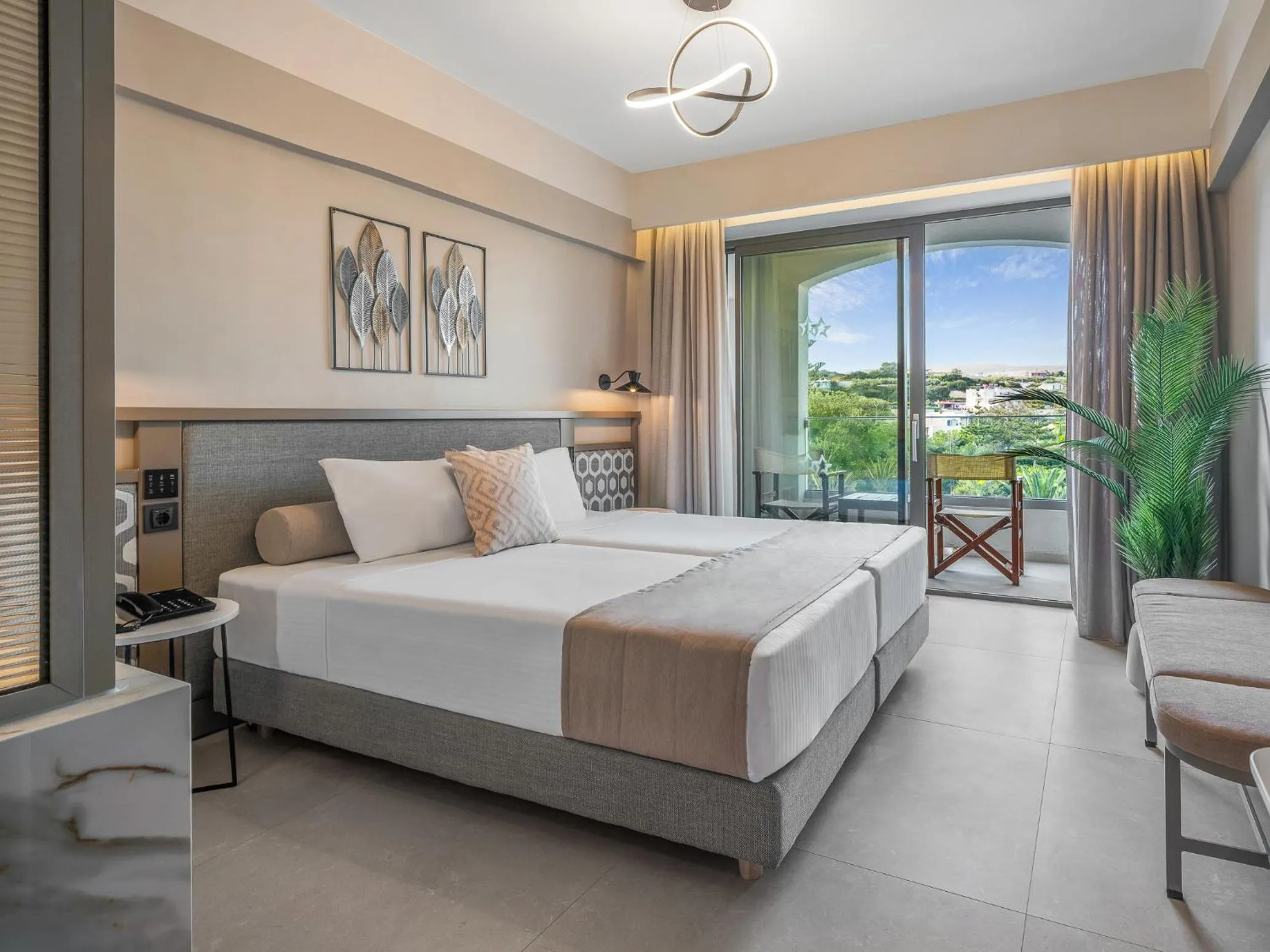 Balcony/Terrace, Bed in Creta Star Hotel - Adults Only