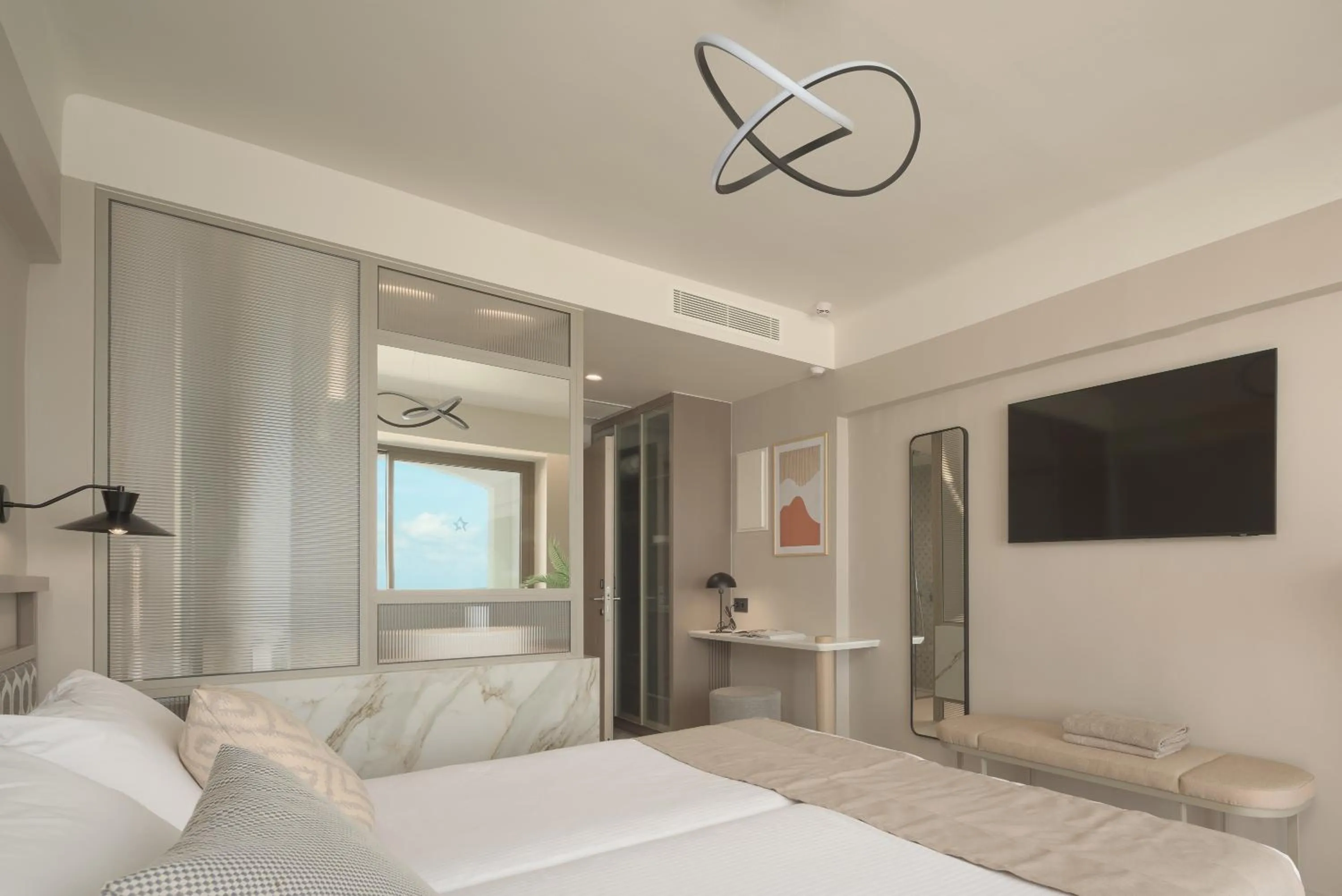 Bedroom, Bed in Creta Star Hotel - Adults Only