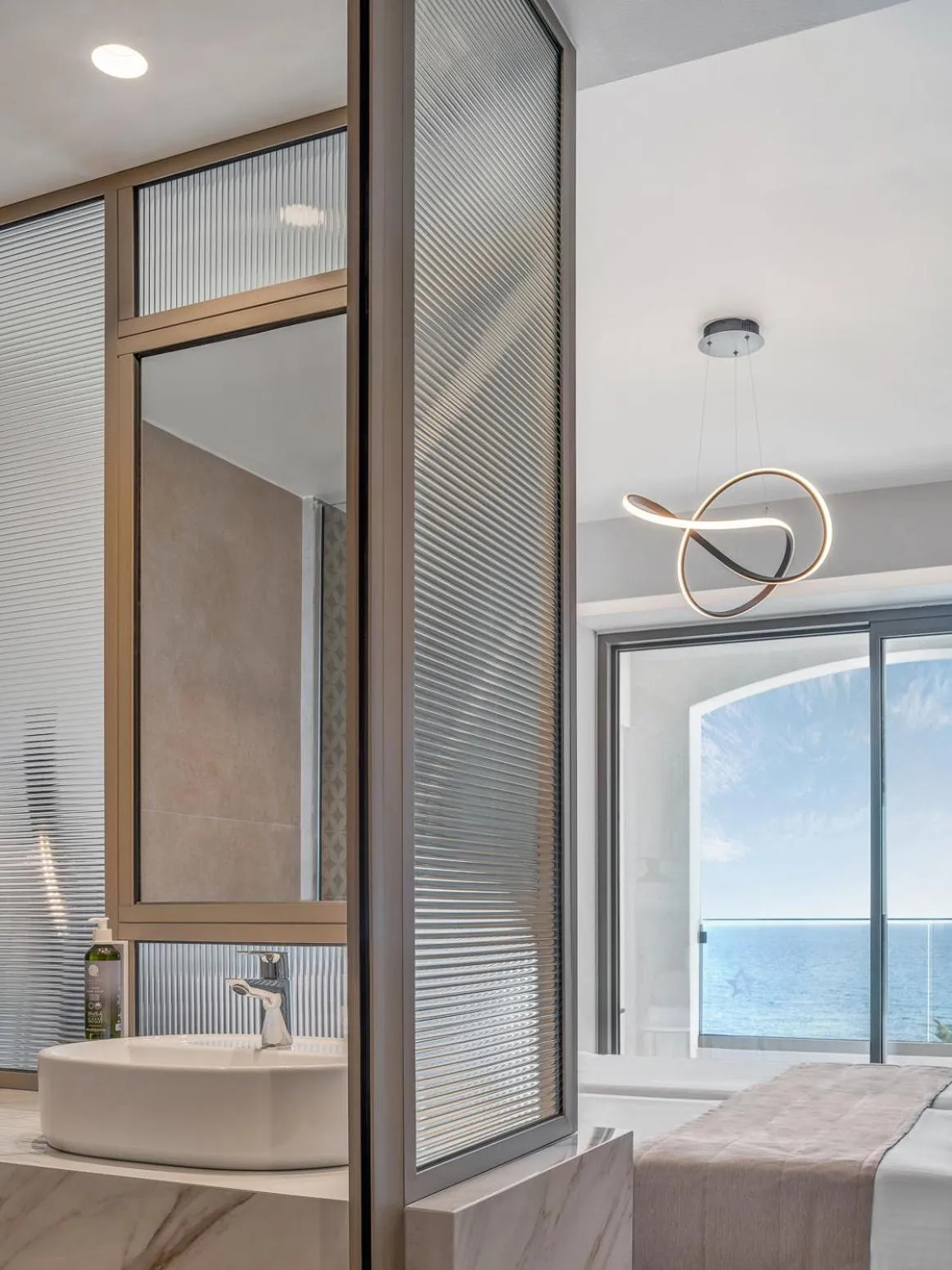 Bathroom, Bed in Creta Star Hotel - Adults Only