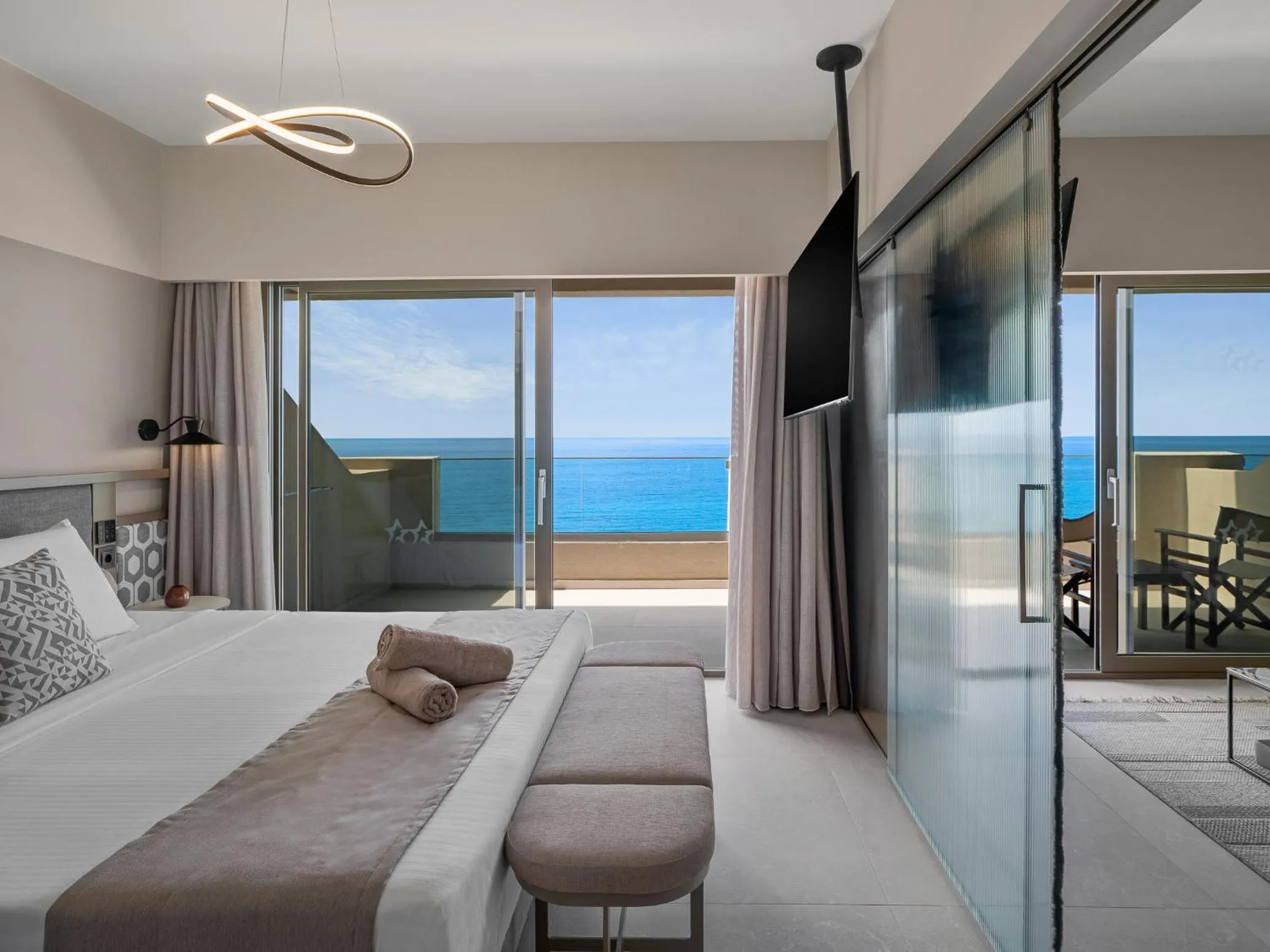 Bedroom, Bed in Creta Star Hotel - Adults Only