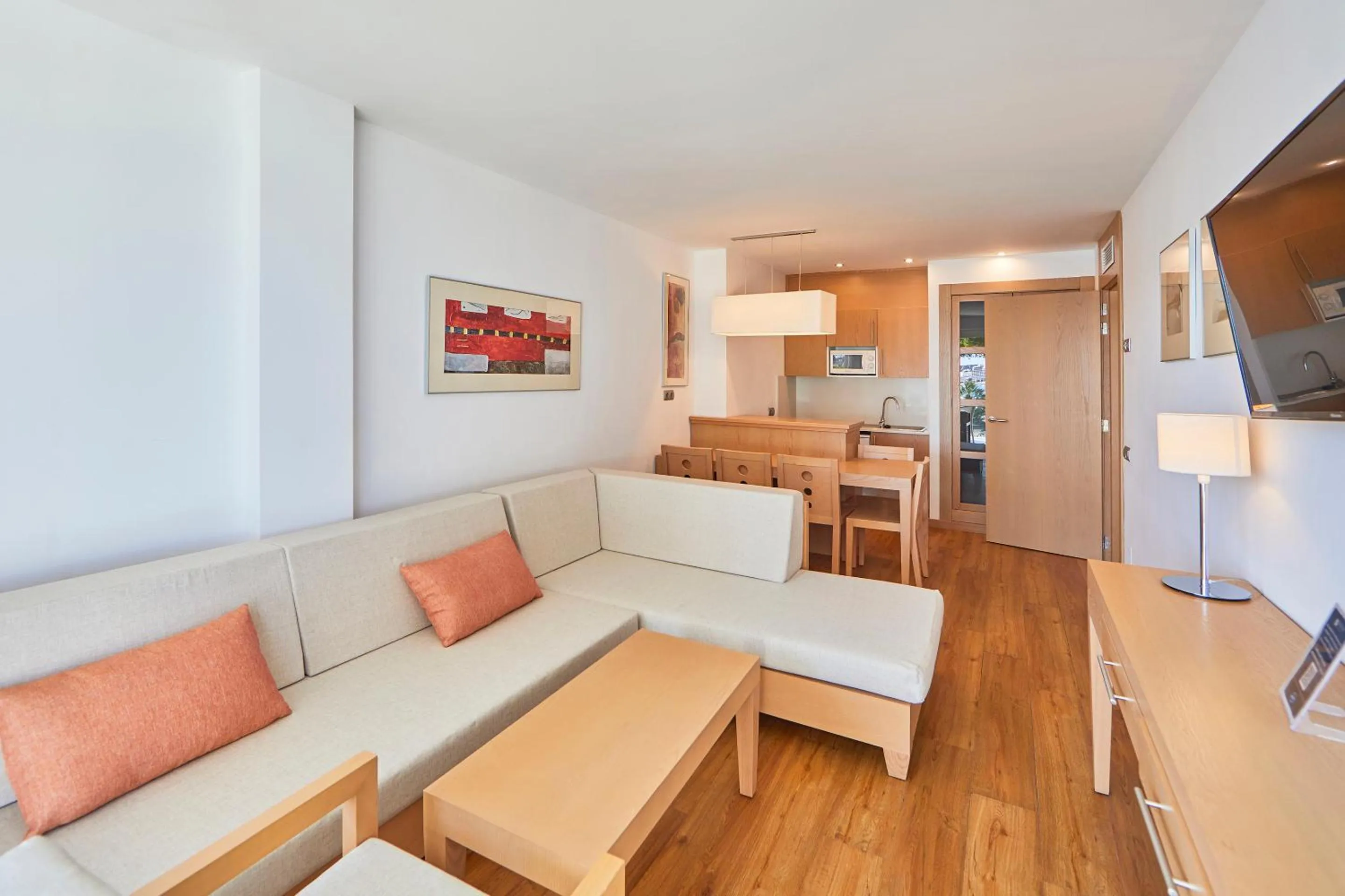 Living room in Aparthotel Ponent Mar